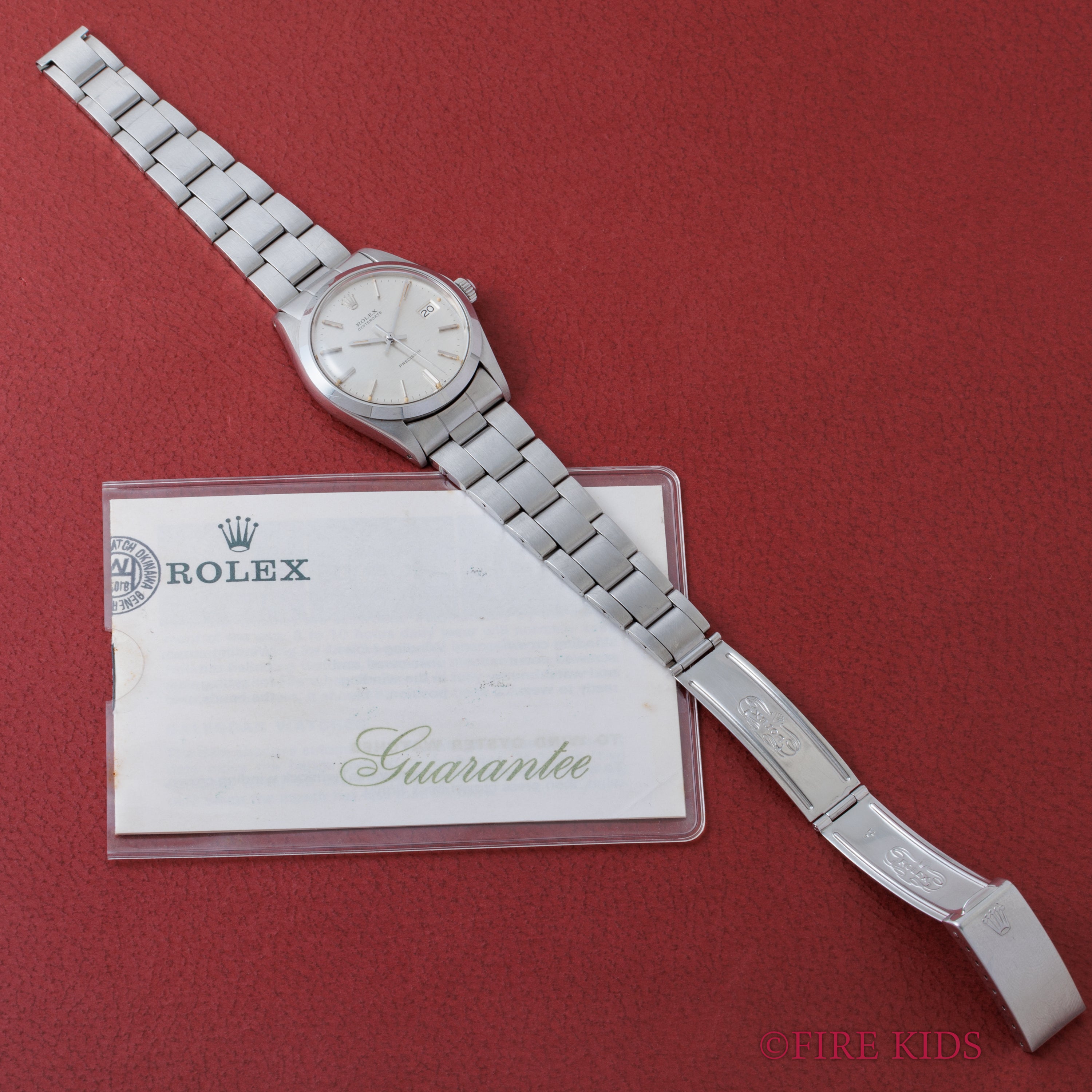 ロレックス オイスターデイト 1971年製 Ref.6694  手巻 純正巻きブレス ギャラ付き