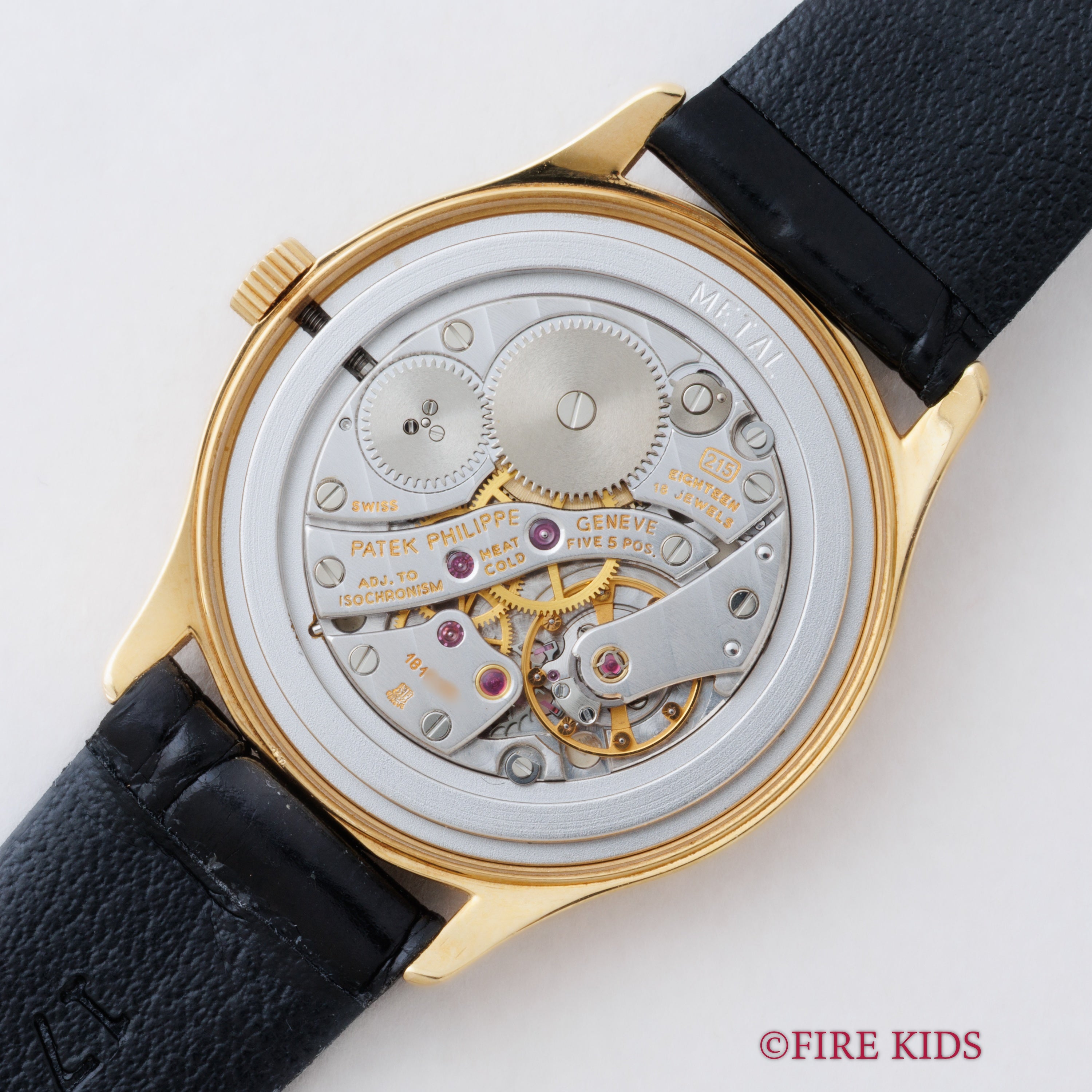 パテック・フィリップ カラトラバ 1990年代製 Ref.3923J Cal.215 純正18金尾錠