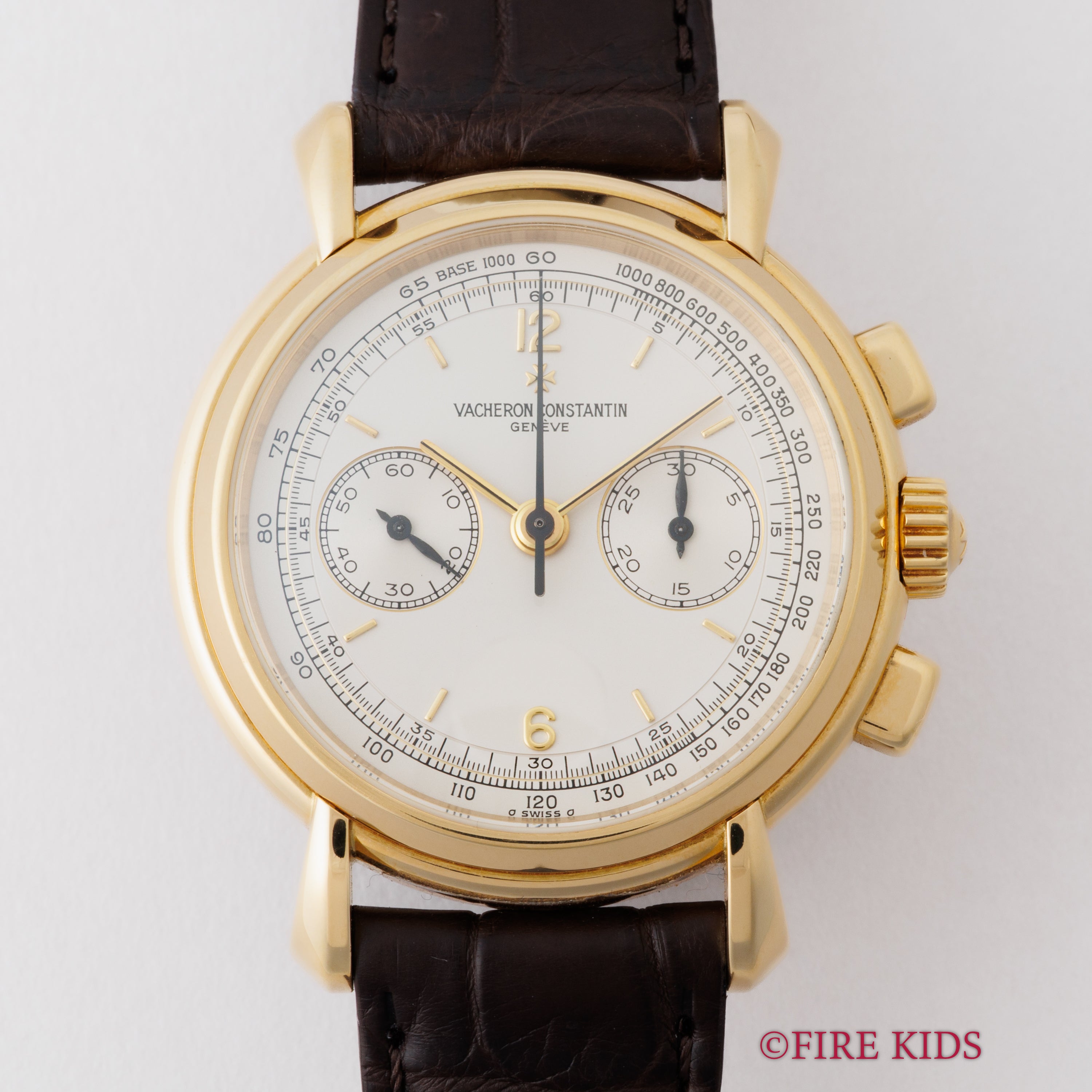 ヴァシュロン・コンスタンタン ヒストリカル 2レジスタークロノグラフ 1990年代製 Ref.47101/218金無垢 純正尾錠