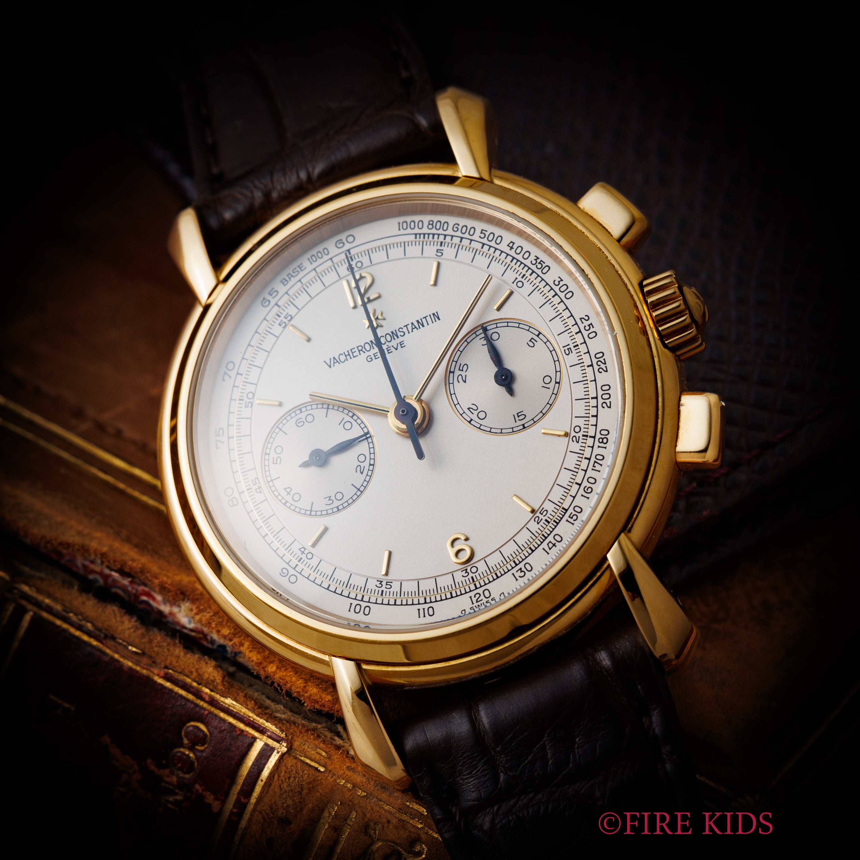 ヴァシュロン・コンスタンタン ヒストリカル 2レジスタークロノグラフ 1990年代製 Ref.47101/218金無垢 純正尾錠
