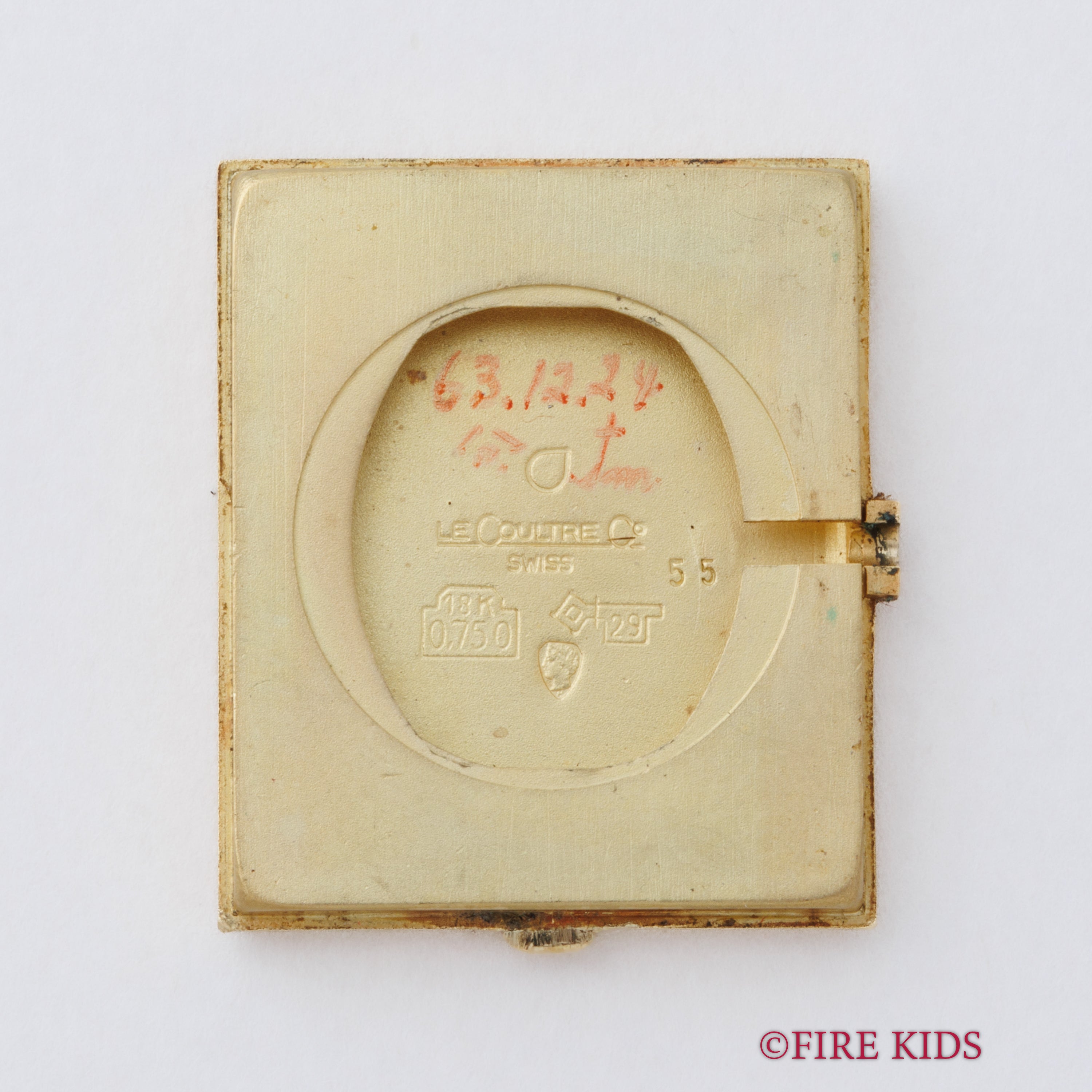 ジャガー・ルクルト 18金無垢タンクケース 1970年代製 手巻 Ref.6029 21 Cal.841 純正GP尾錠