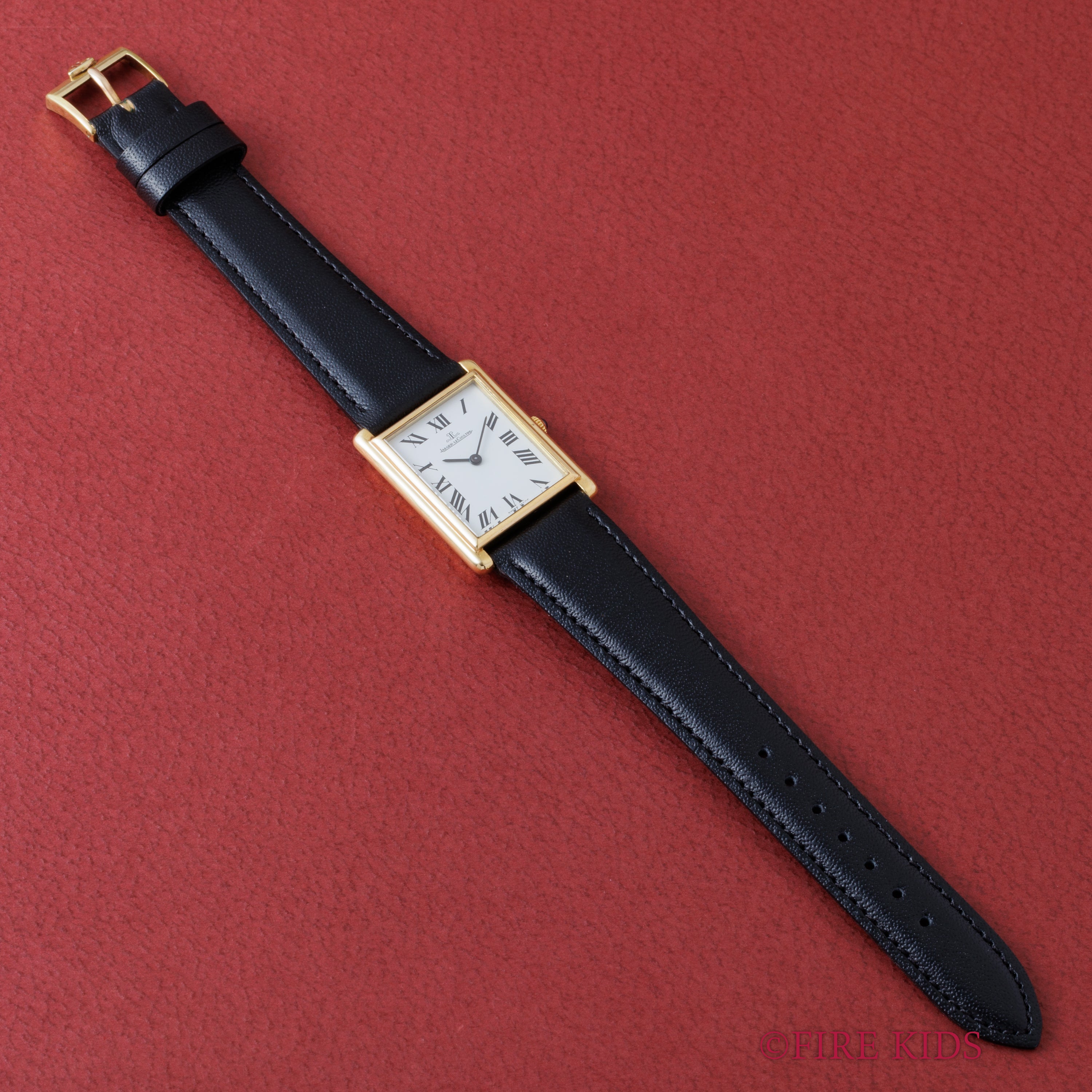 ジャガー・ルクルト 18金無垢タンクケース 1970年代製 手巻 Ref.6029 21 Cal.841 純正GP尾錠