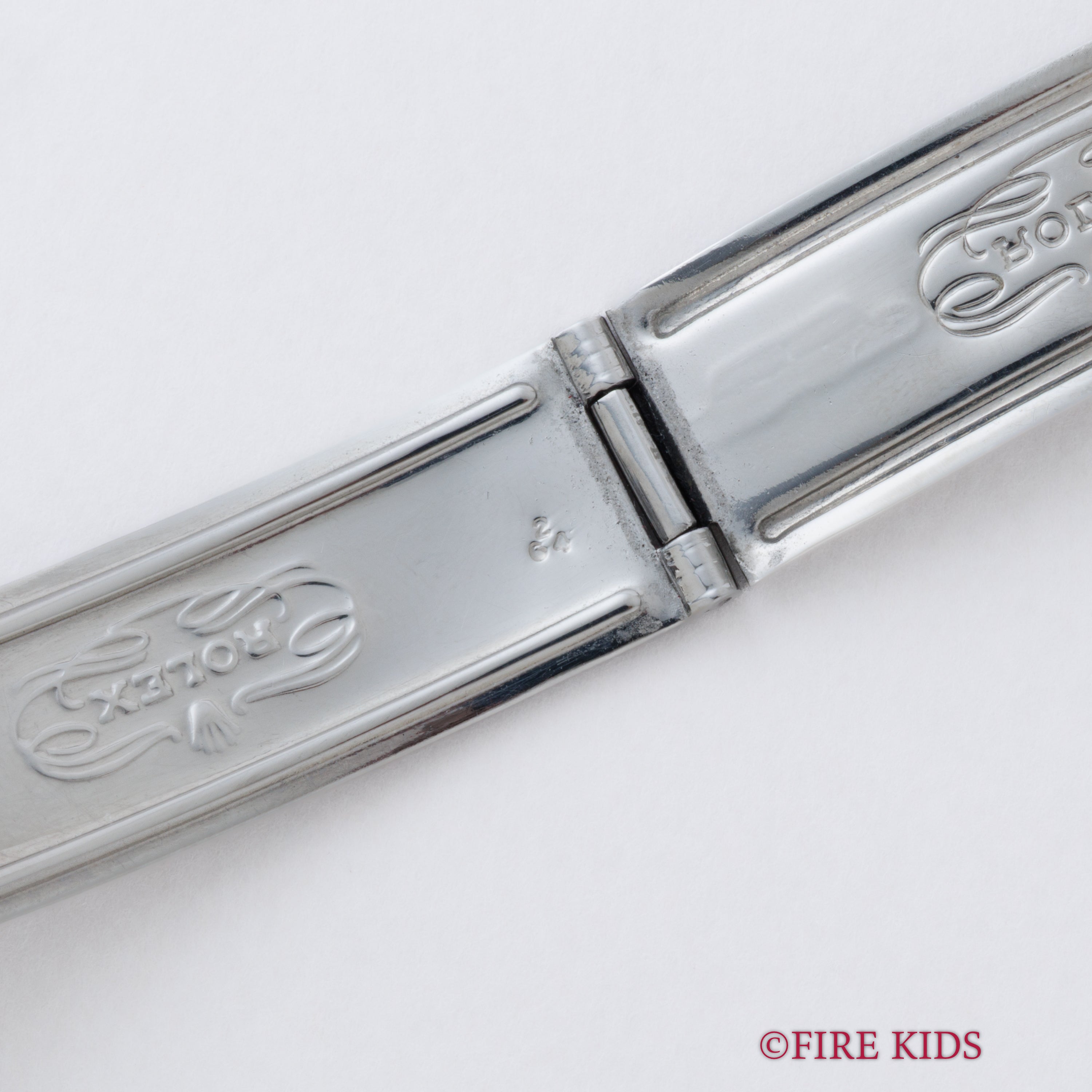 ロレックス オイスターデイト 1964年製 Ref.6694 ブラックミラーダイヤル 純正リベットブレス