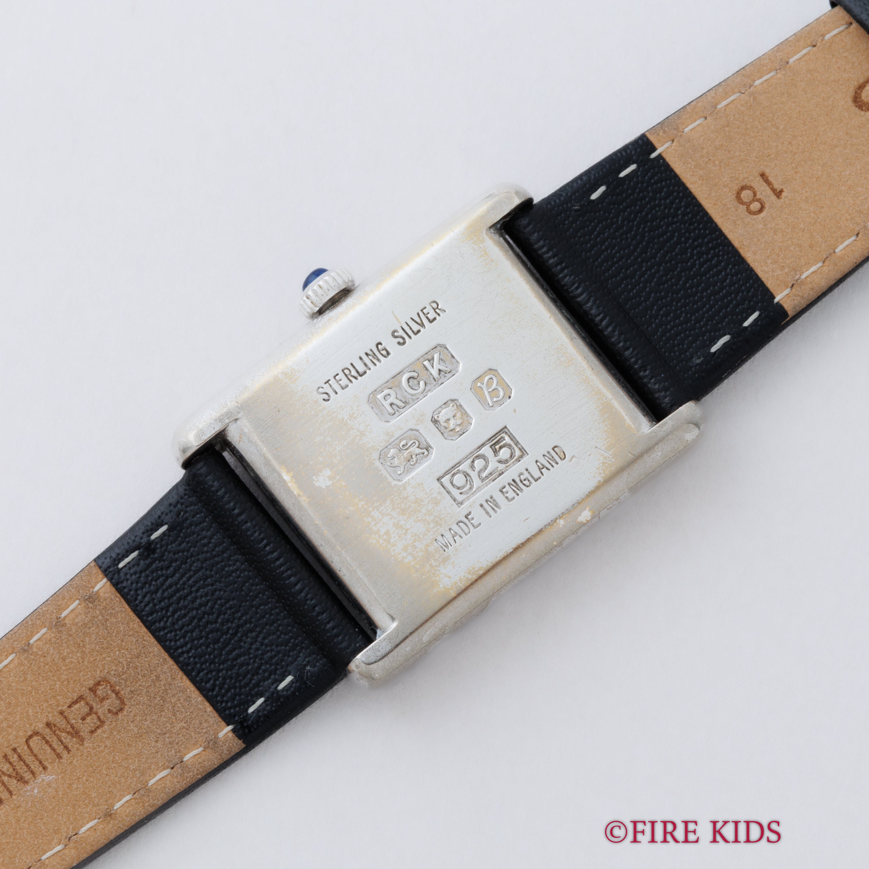 ロイキング 1970年代製 タンク型ウォッチ LMサイズ 銀無垢ケース 手巻き