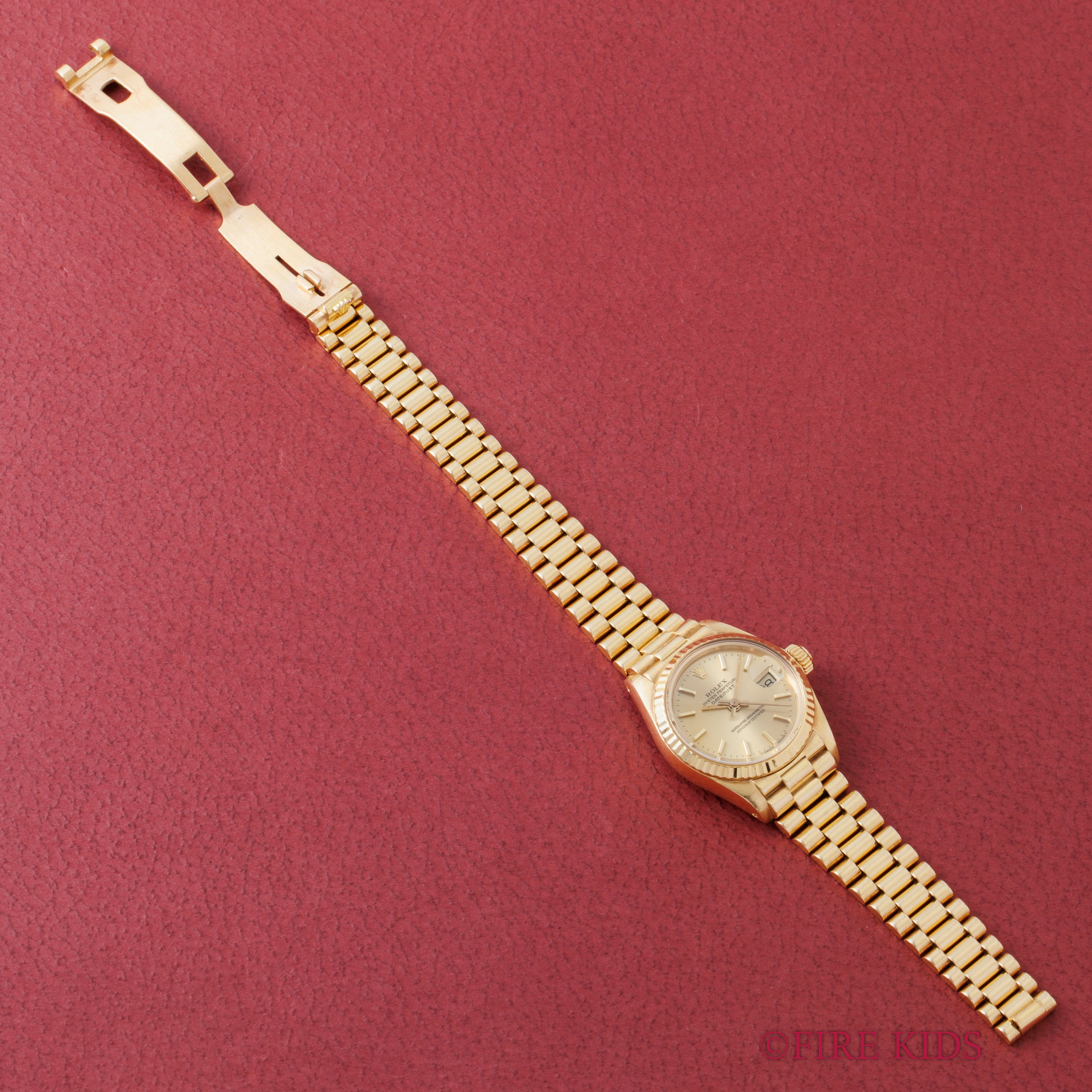 ロレックス 18金無垢レディースデイトジャスト 1978年製 Ref.6917 純正金無垢ブレス