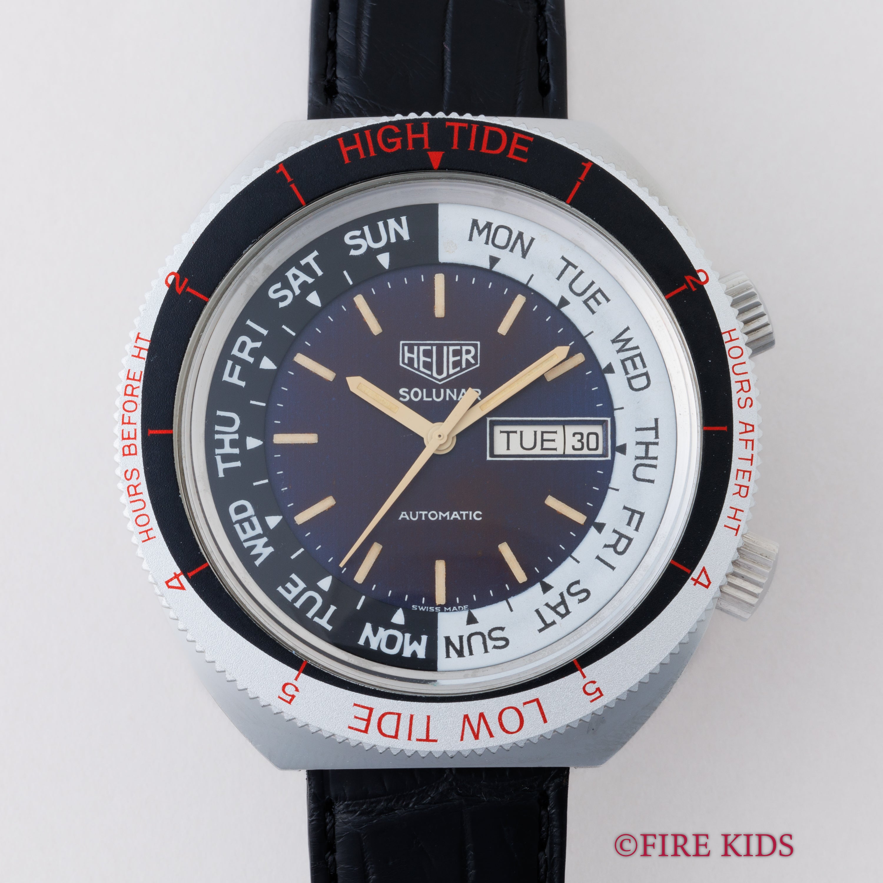 ホイヤー ソルナール2ndモデル Ref.279.603 2週間ベゼル 1970年代半ば～後半製 自動巻き