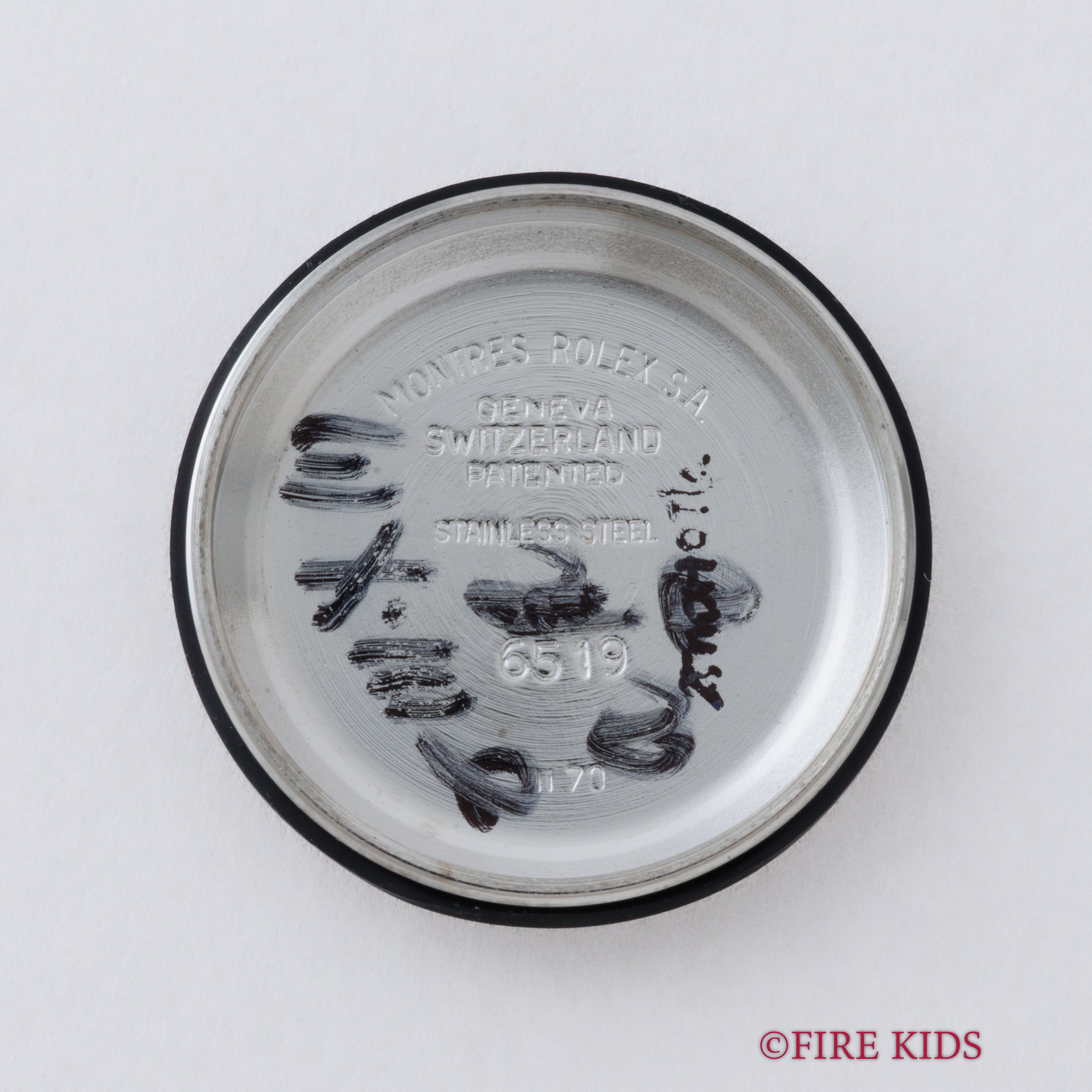 ロレックス オイスターパーペチュアルデイト レディース SSベゼル 1970年製 Ref.6517