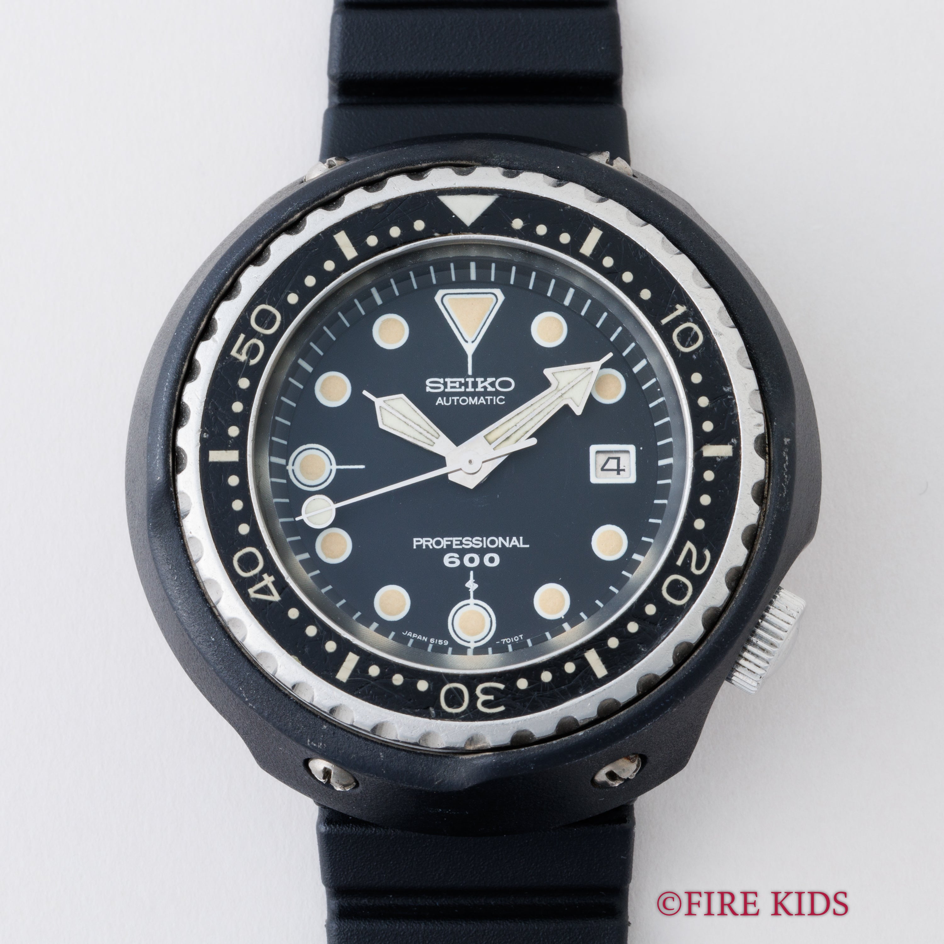 セイコー 600mプロフェショナルダイバー初期型 1975年製 Ref.6159-7010 元祖 ツナ缶 箱ギャラ