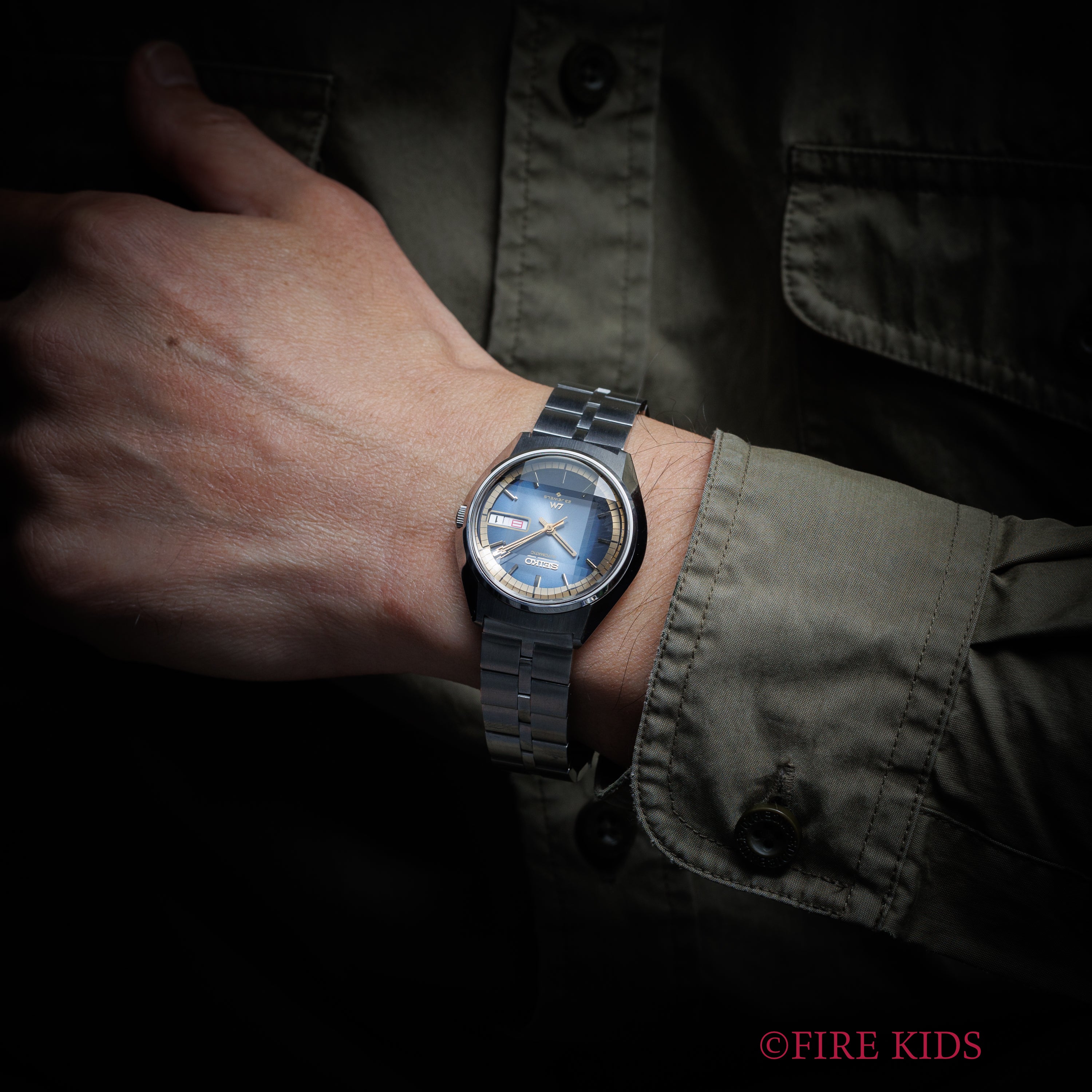 セイコー LM 1972年製 ブルーダイヤル カットガラス Ref.5606-7270 タグ付き 美品 純正ブレス付き