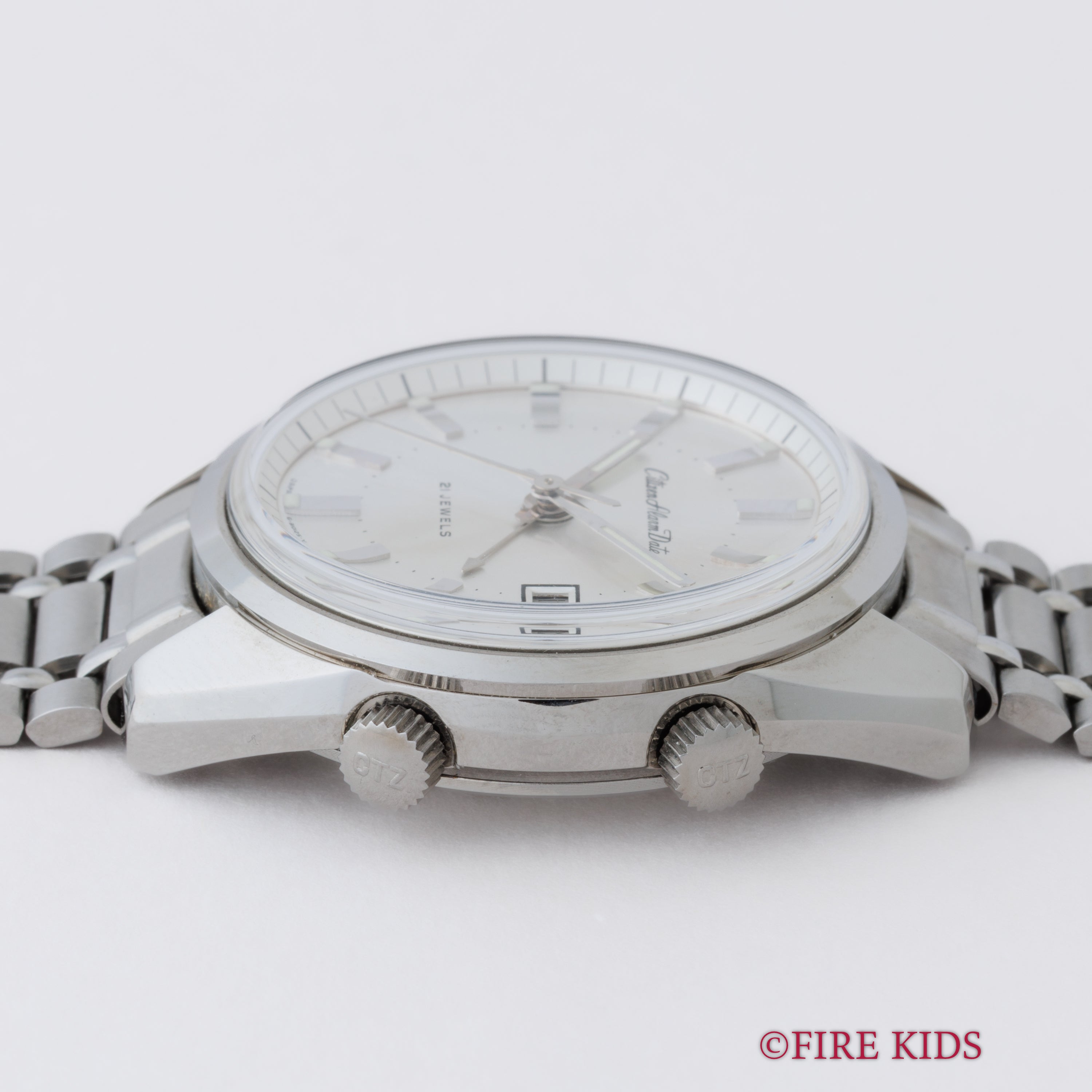 シチズン 1973年製 4Hアラーム 未使用美品 手巻 純正ステンレスブレス