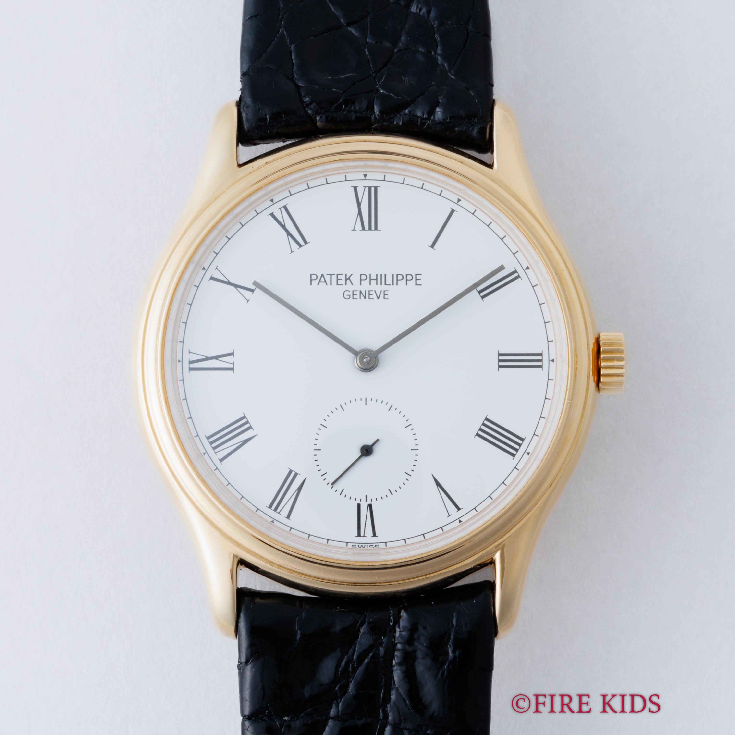 パテック・フィリップ カラトラバ 1991年製 Ref.3923 Cal.215 純正18金尾錠 アーカイブ付き