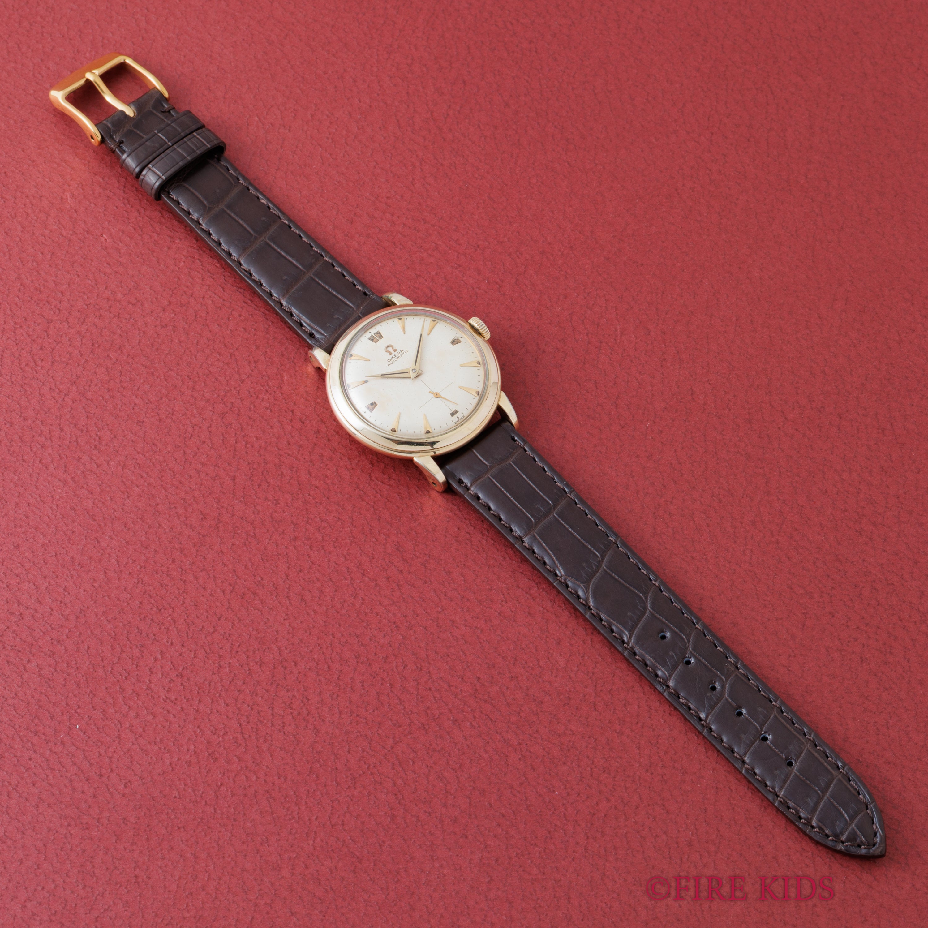 オメガ Ref.F6231 1952年製 バンパー式オートマチック Cal.344 14金張り