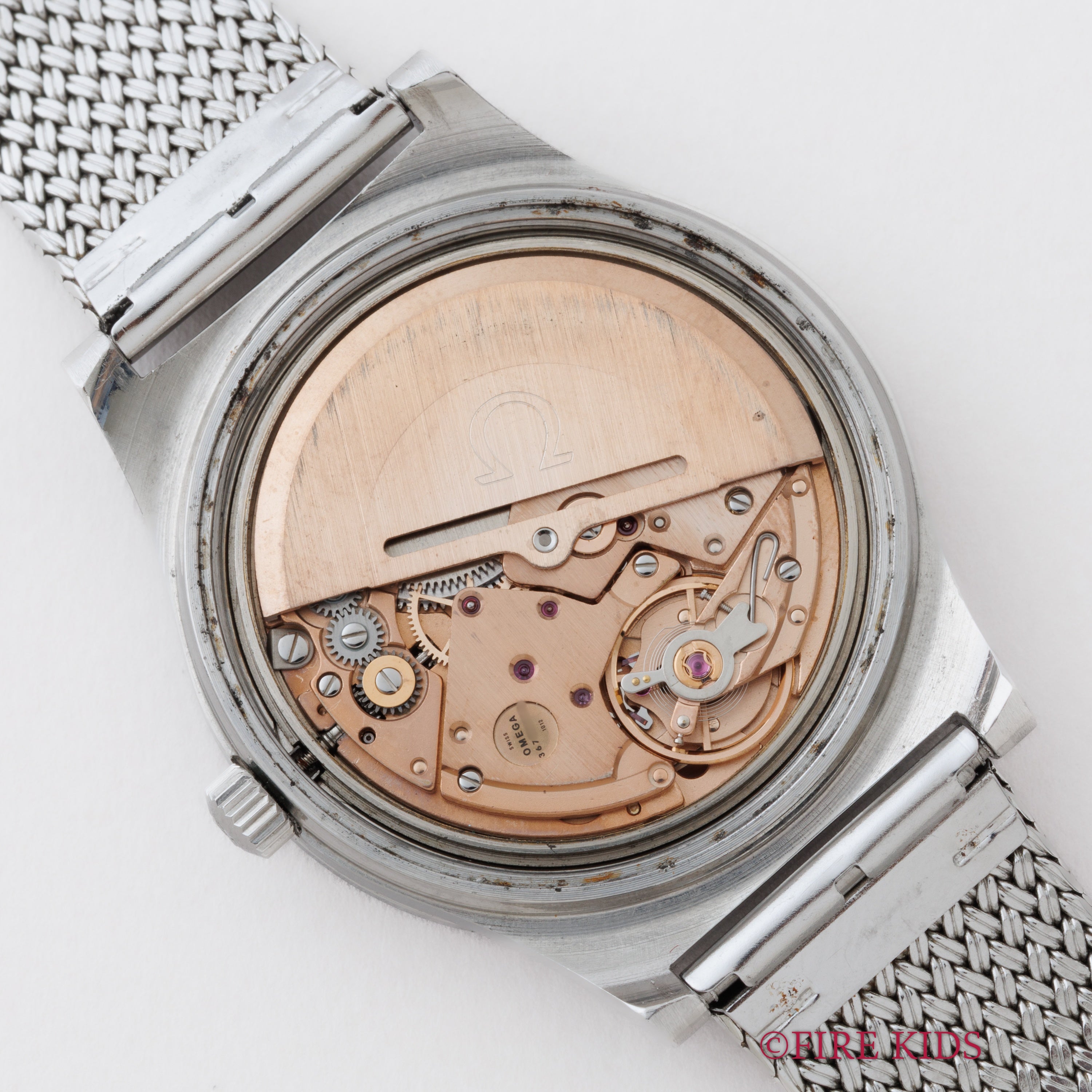 オメガ ジュネーブ オートマチック 1973年製 全アラビアダイヤル Ref.166.0168 純正ブレス付き