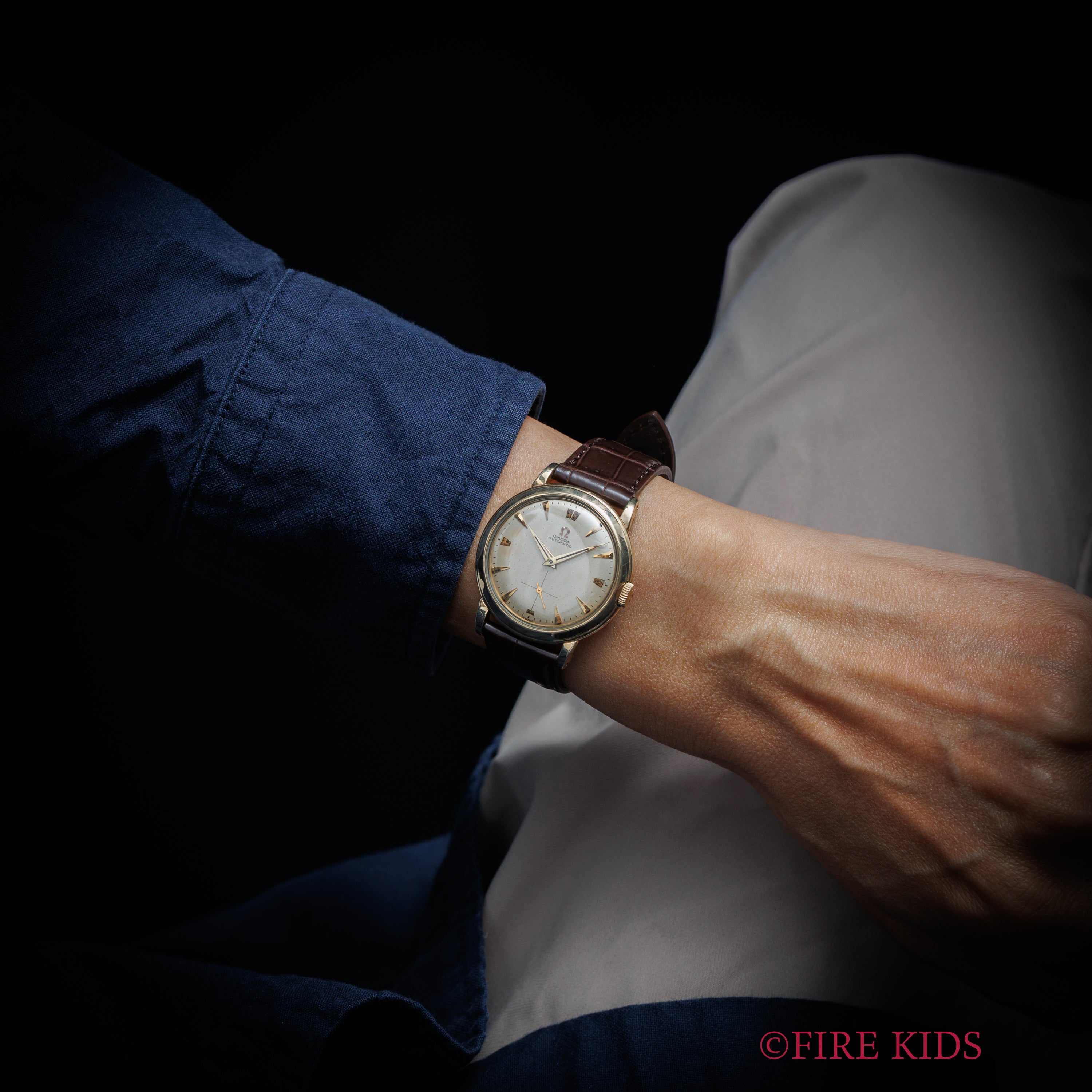 オメガ Ref.F6231 1952年製 バンパー式オートマチック Cal.344 14金張り