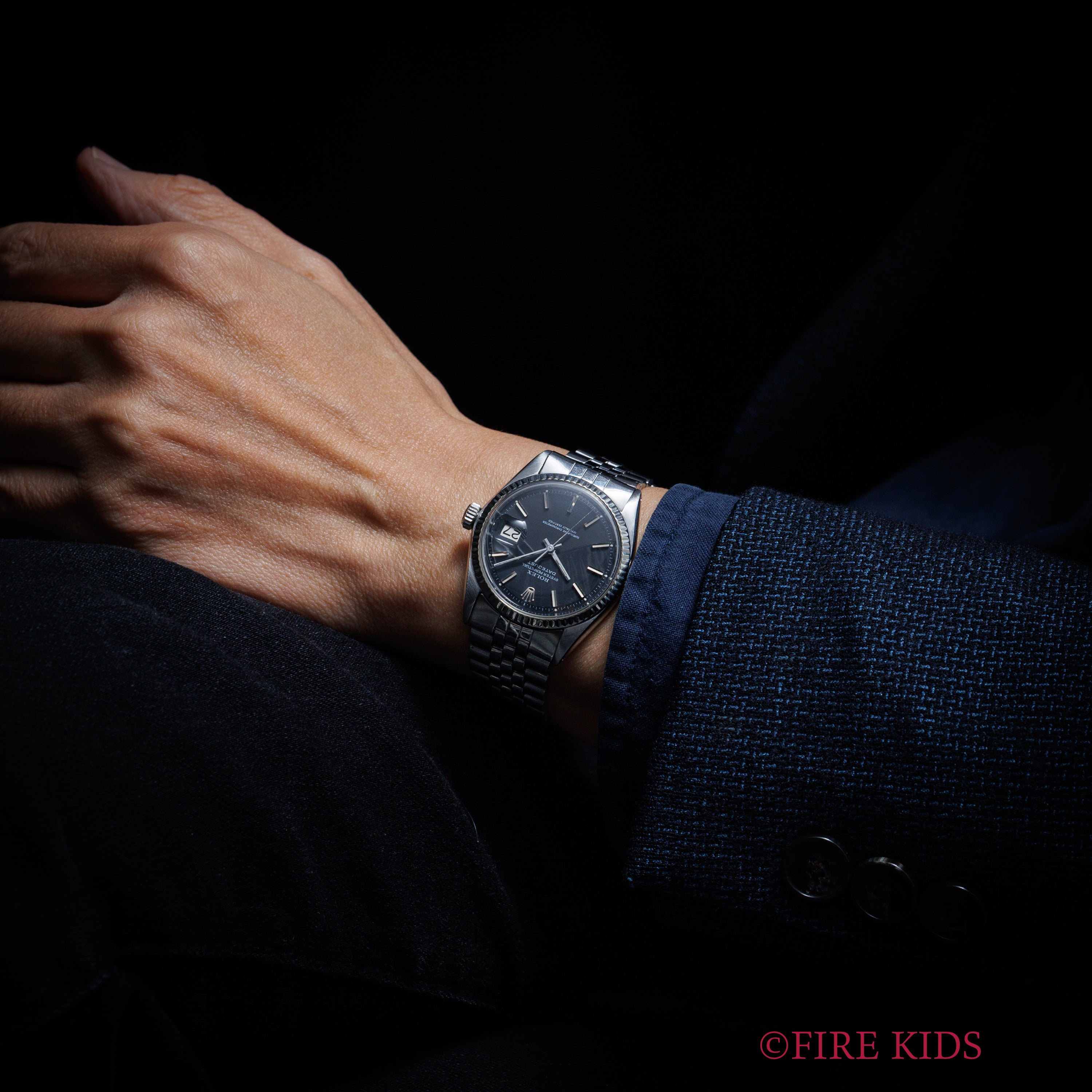 ロレックス デイトジャスト36 1970年製（昭和45年製） Ref.1601 自動巻 ブラックシグマダイヤル 純正ジュビリーブレス