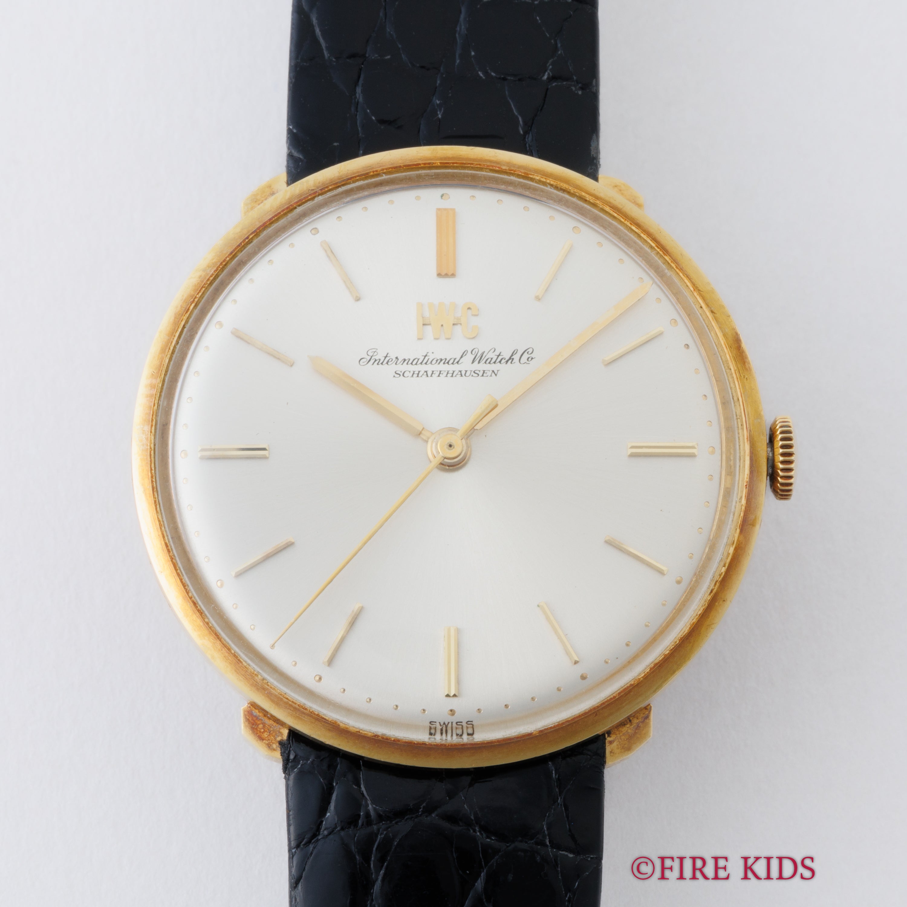 IWC 14金無垢オートマチック 1970年製 手巻 Cal.403 純正GF尾錠付き