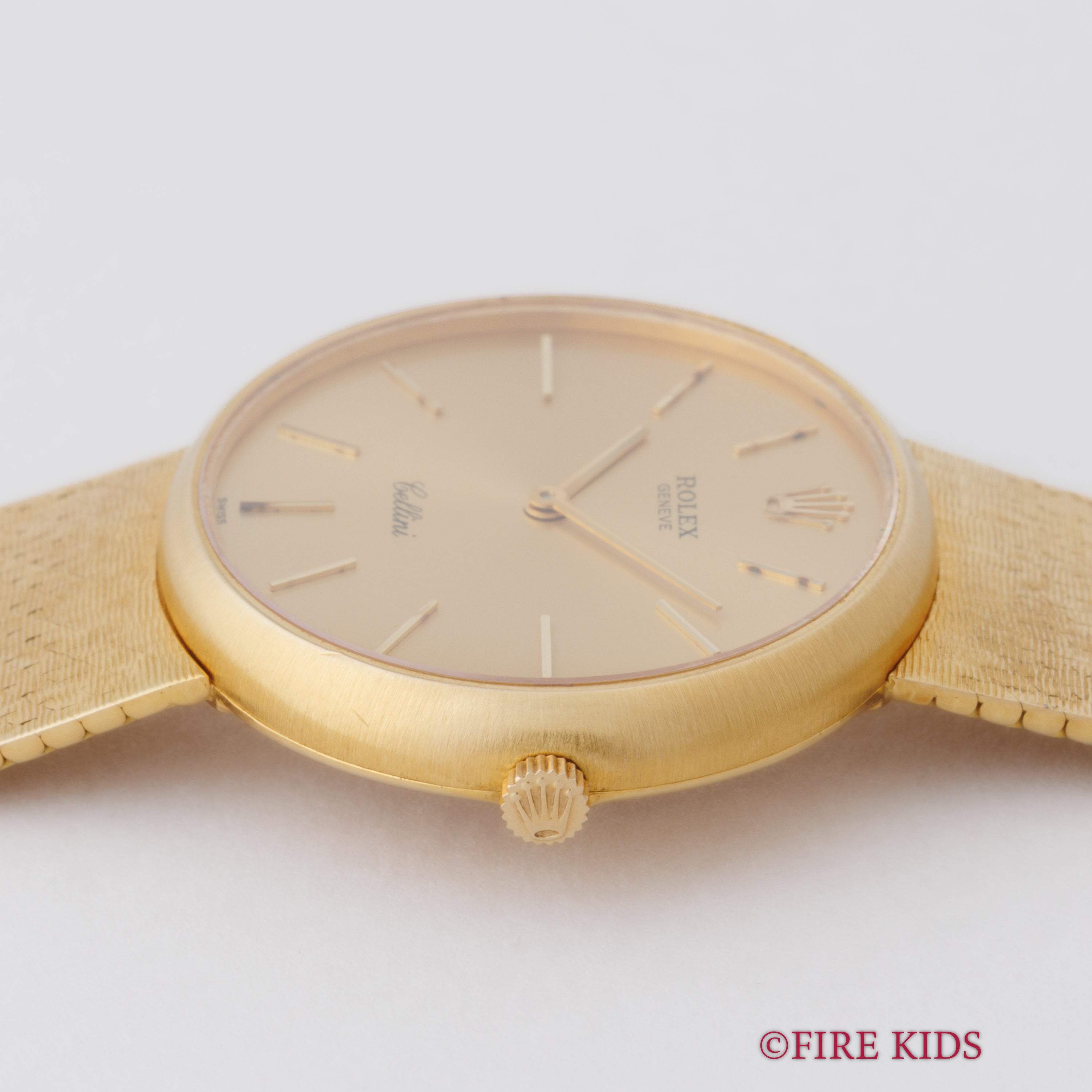 ロレックス チェリーニ 18金無垢イエローゴールドケース、ブレス付き Ref.3846 1968年製 手巻き