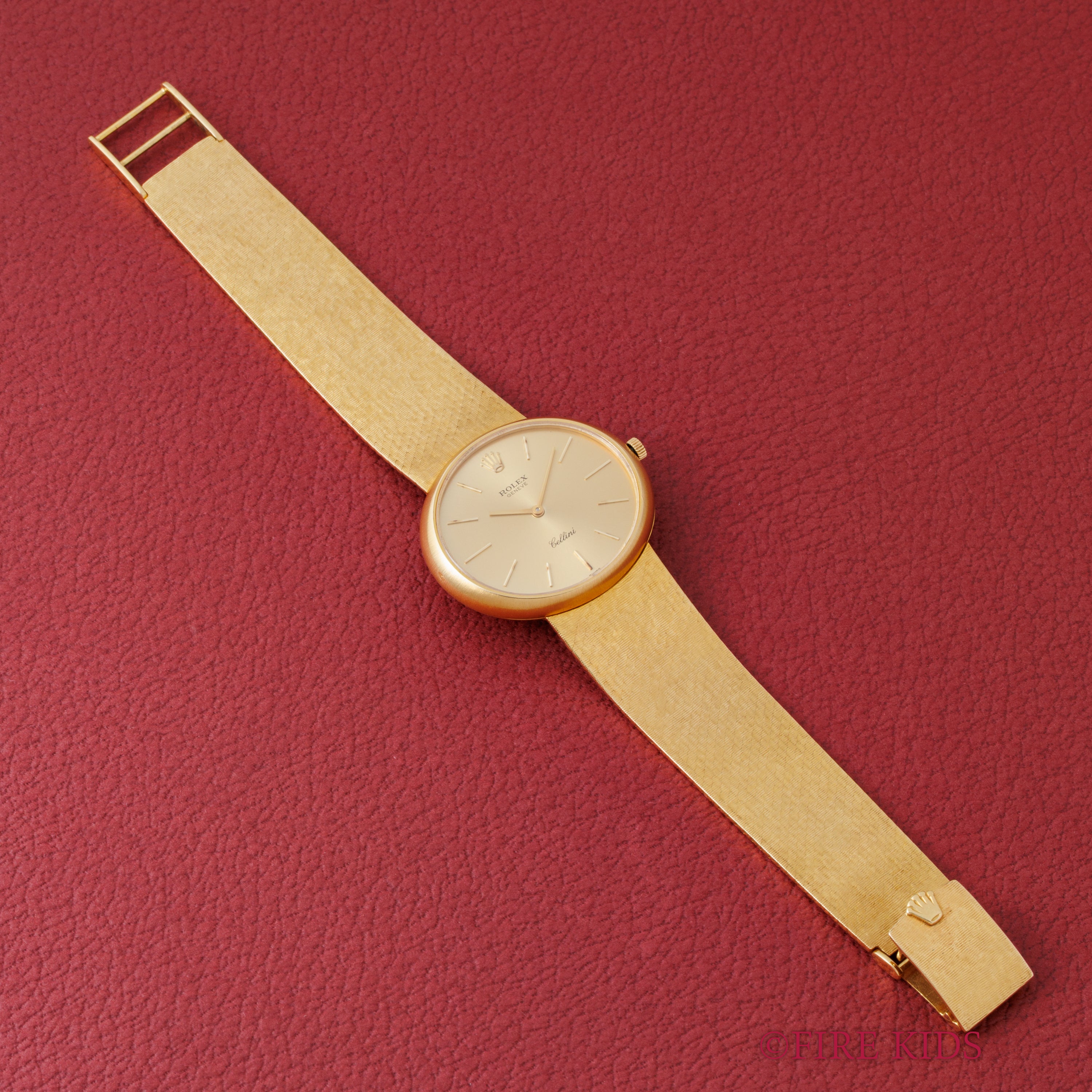 ロレックス チェリーニ 18金無垢イエローゴールドケース、ブレス付き Ref.3846 1968年製 手巻き