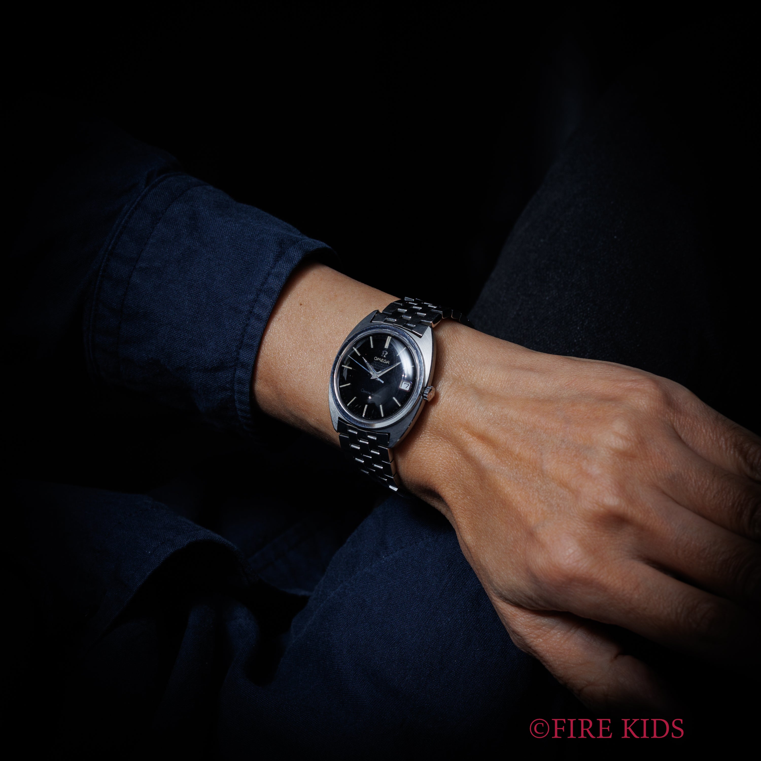 オメガ コンステレーション 1967年製 Ref.168.017 ジェンタ ブラックミラーダイヤル 純正ブレス