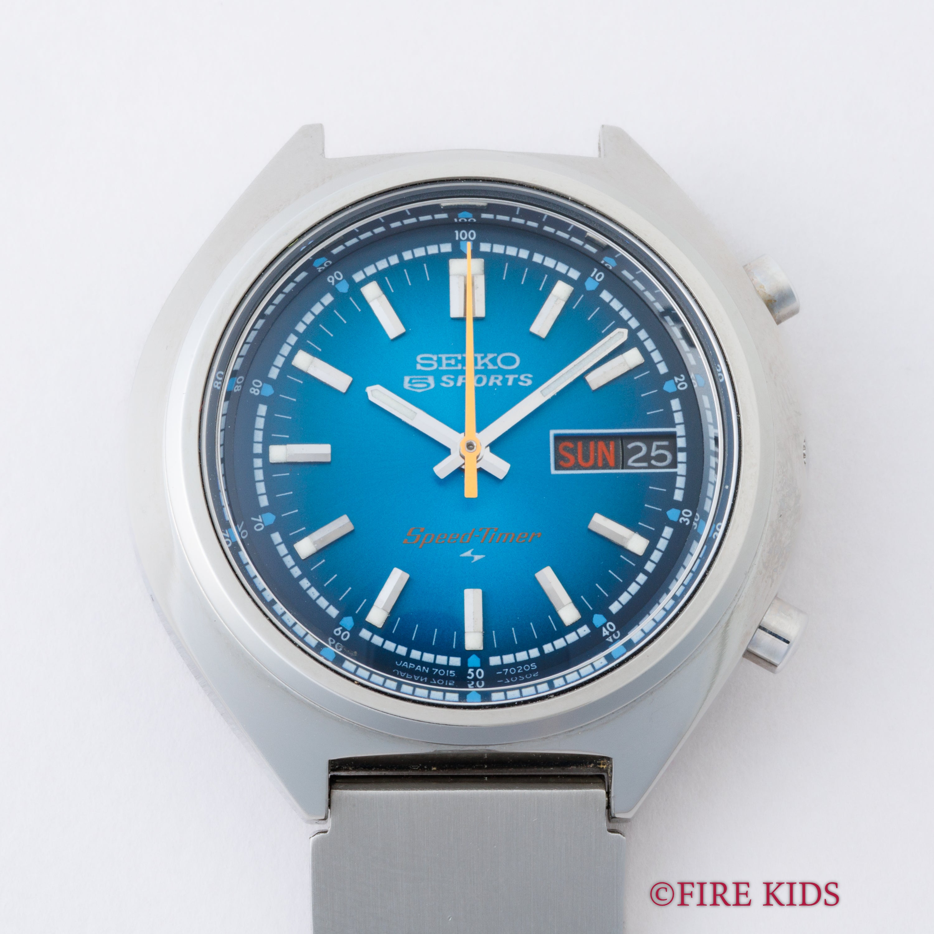 セイコー 5スポーツ スピードタイマー ブルーダイアル Ref.7015-7000 1973年製 未使用美品