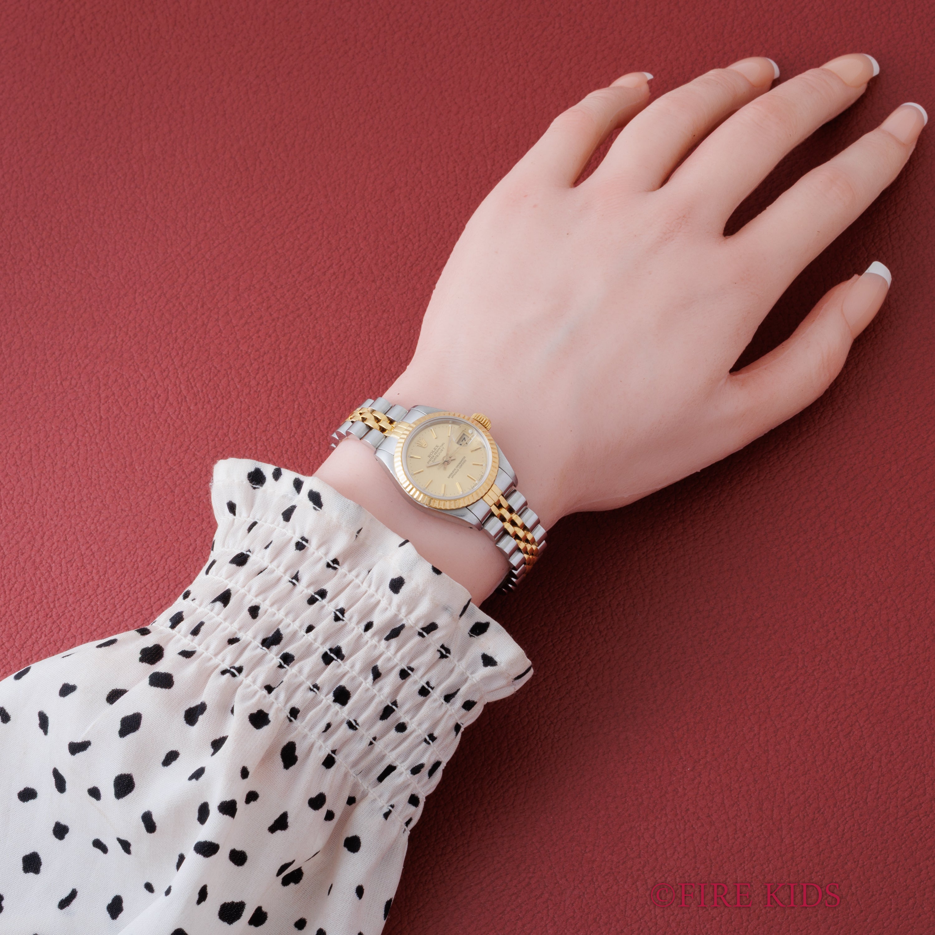 ロレックス デイトジャスト 自動巻き 1987年製 レディース コンビ Ref.69173 シャンパンダイヤル