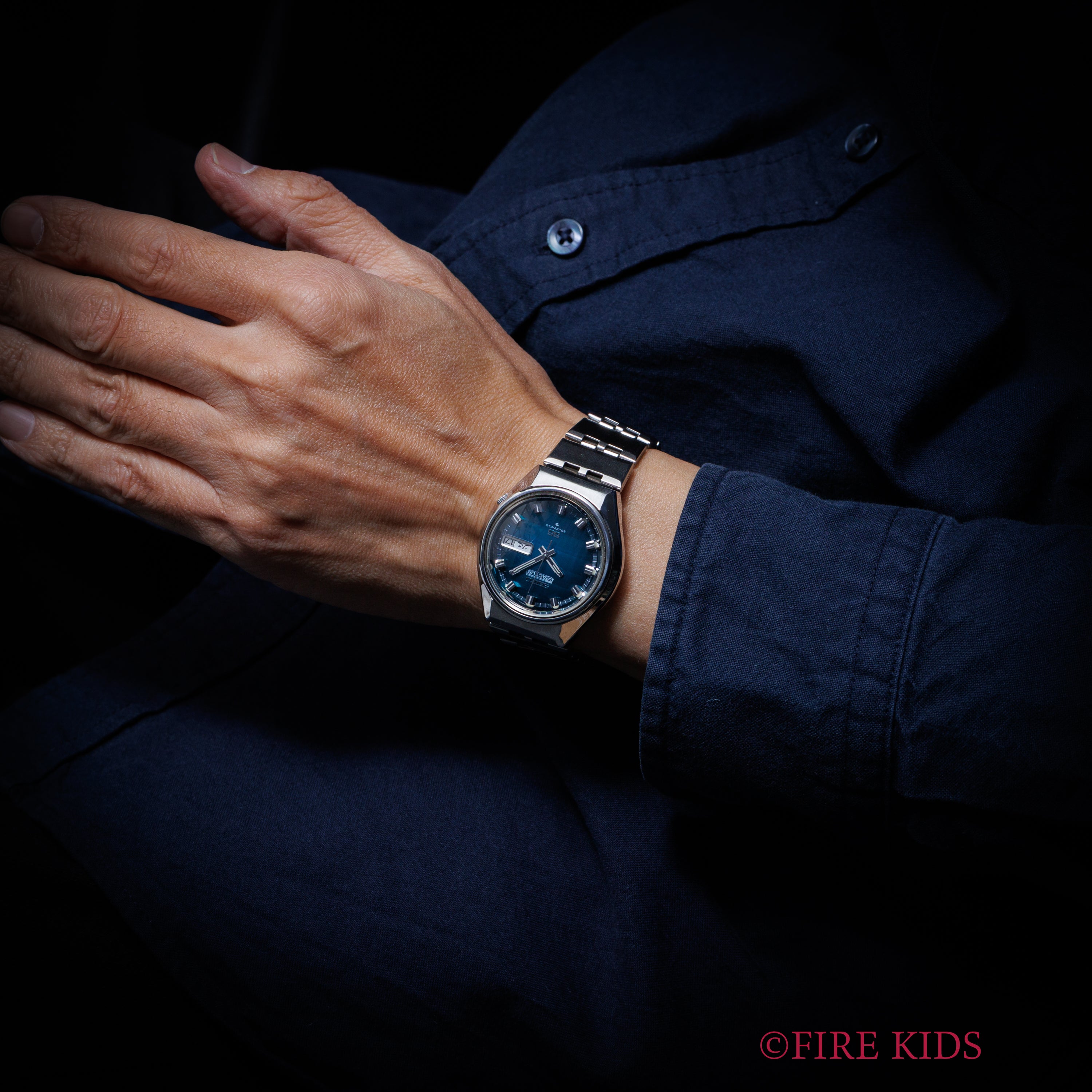 セイコー 5アクタス Ref.6106-7690 純正ブレス付き 1973年製 カットガラス グラデーションダイヤル 自動巻き