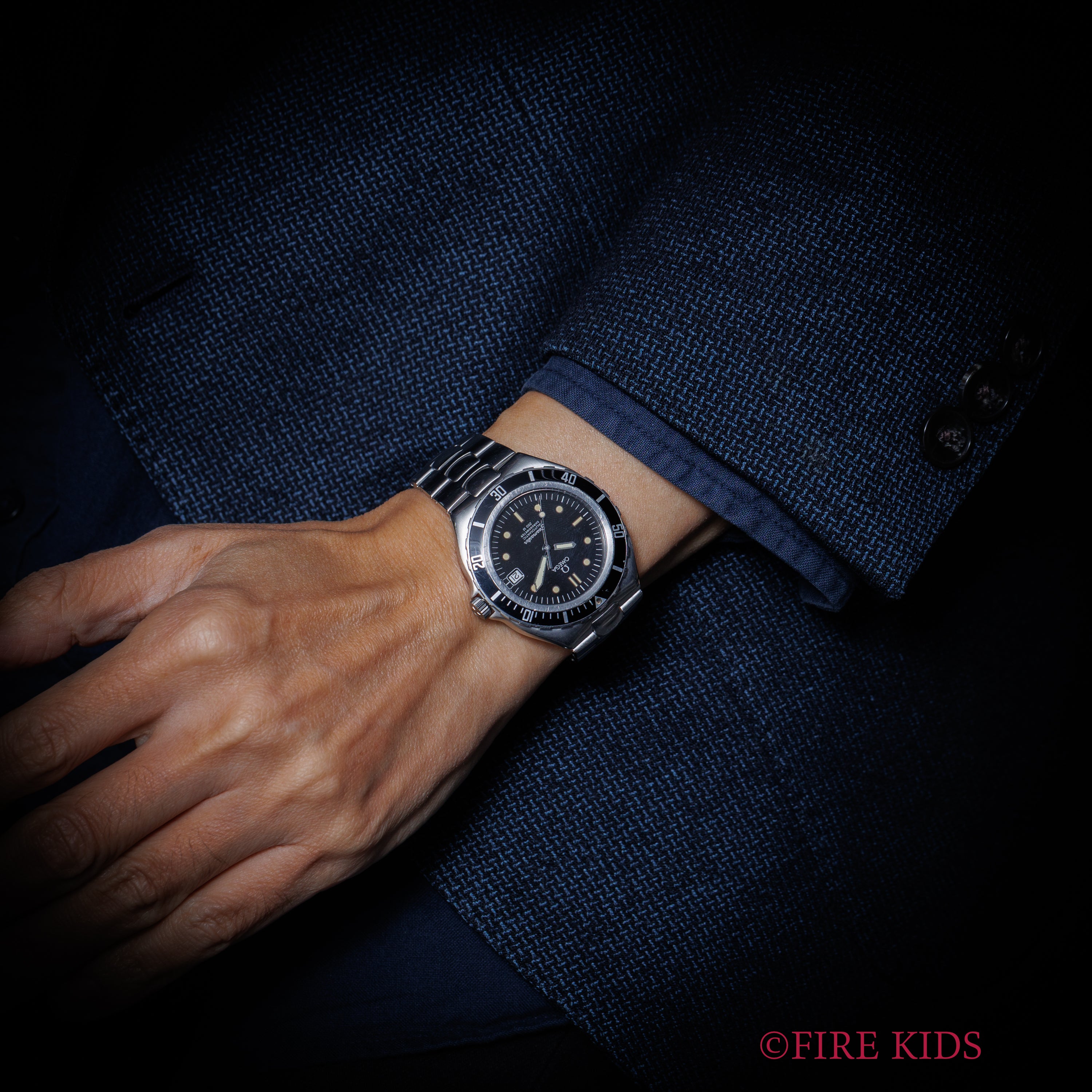 オメガ シーマスター200m プレボンド ラージケース 1988年製 Ref.368.1051 自動巻クロノメーター