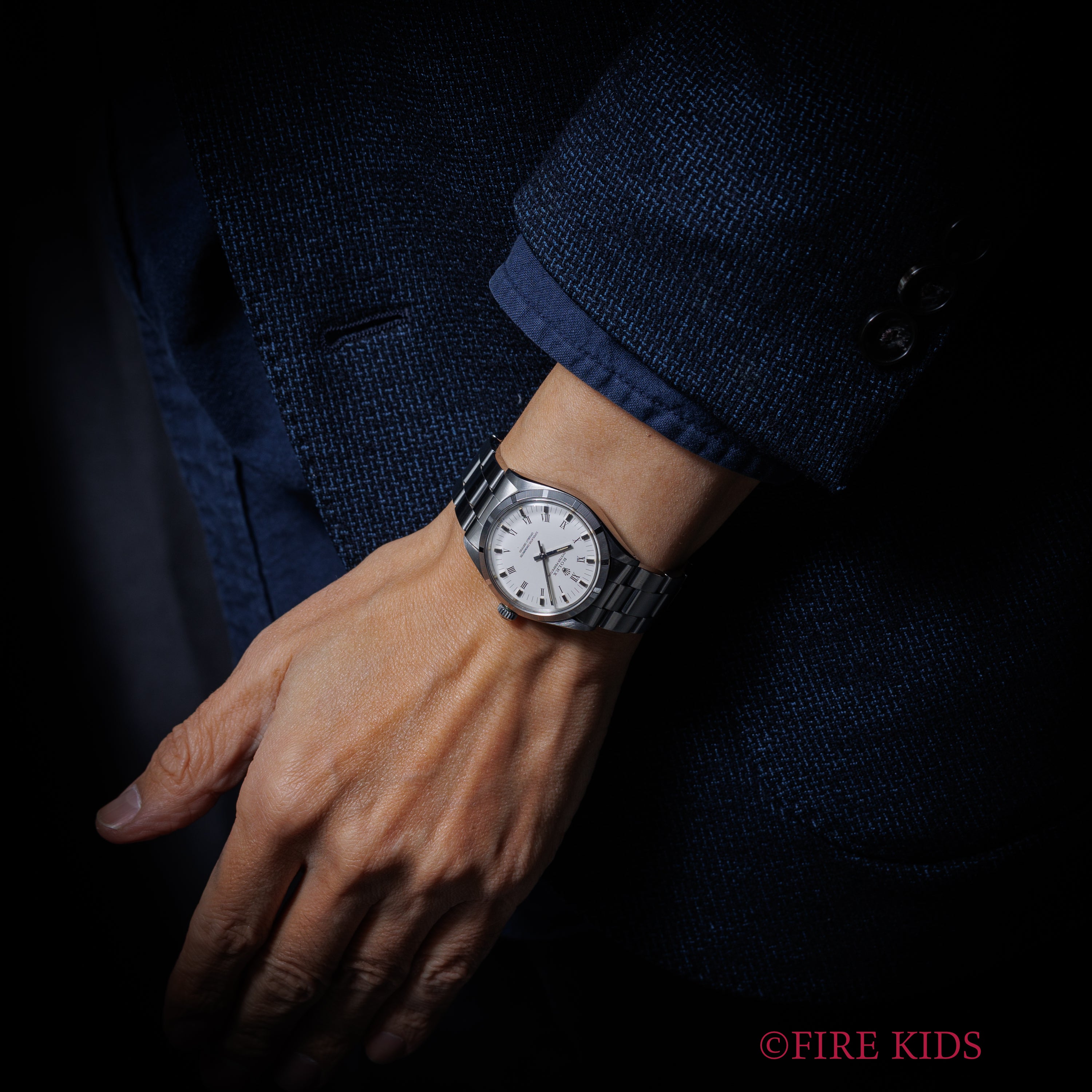 ロレックス オイスターパーペチュアル  1972年製 ファインリーエンジンターンドベゼル ホワイトローマン 自動巻き Ref.1003 Cal.1570