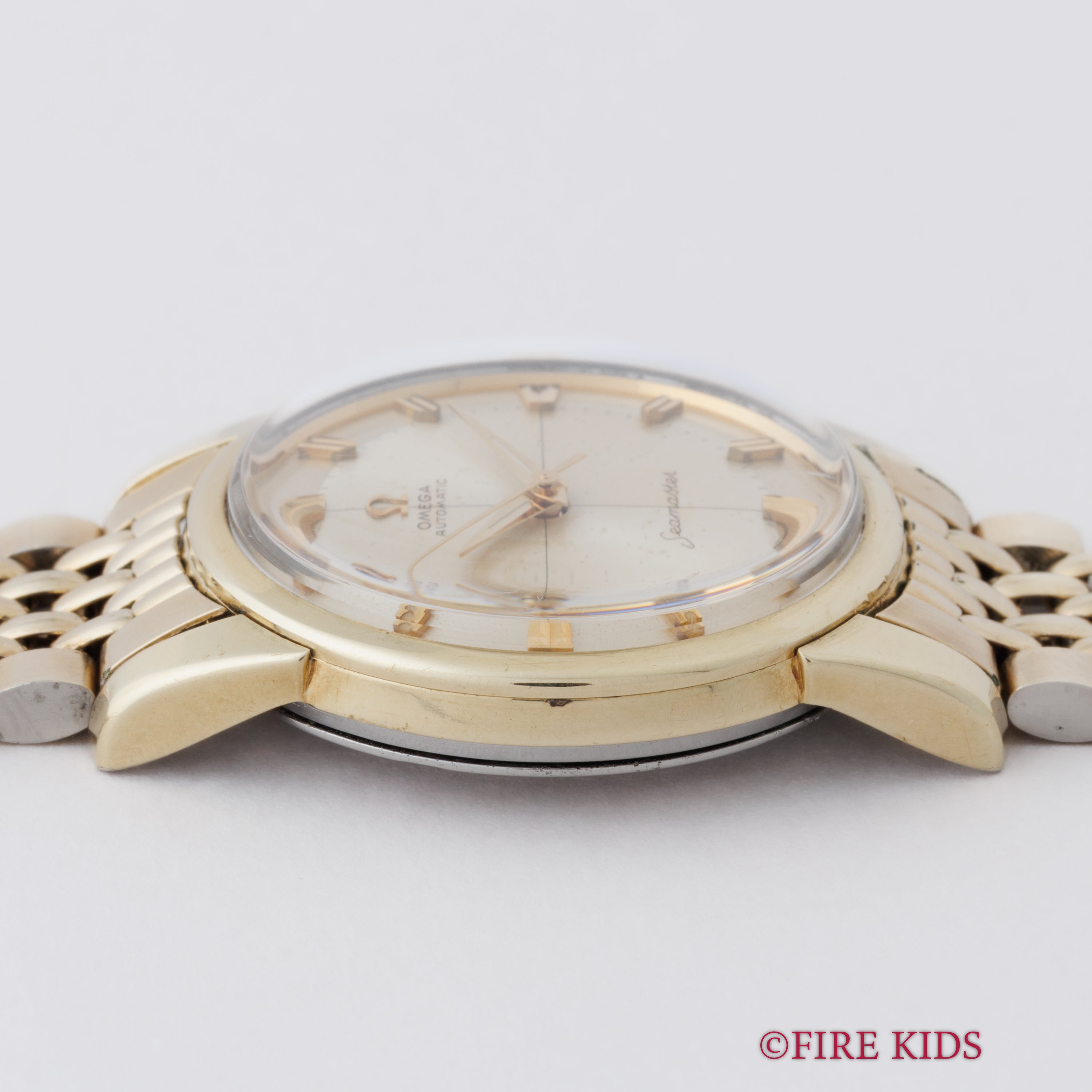 オメガ シーマスター クロスライン 1962年製 自動巻き トップゴールドケース 純正ブレス