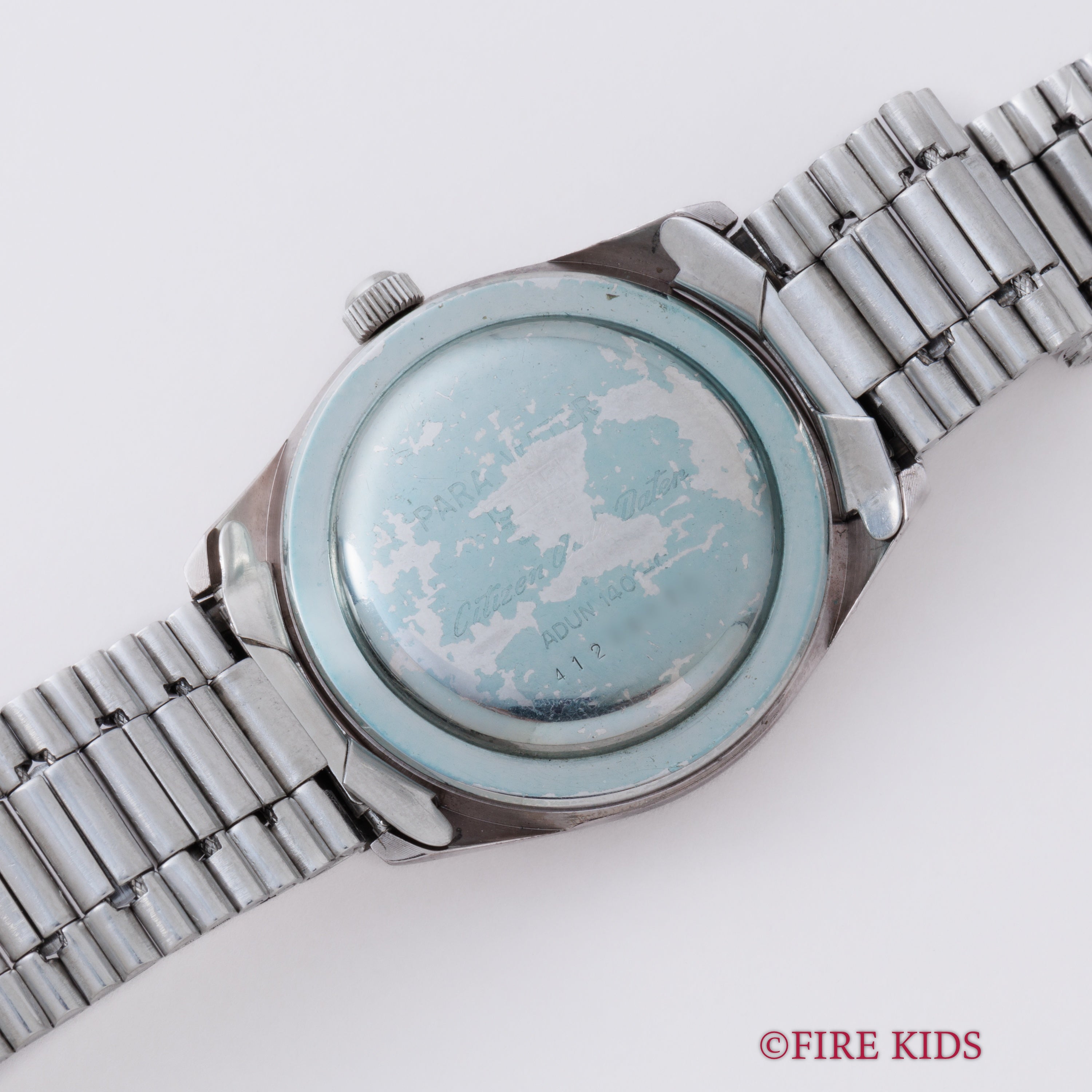 シチズン オートデーター ユニ パラウォーター 1964年製 ブラックミラー 自動巻き 取説、タグ付き