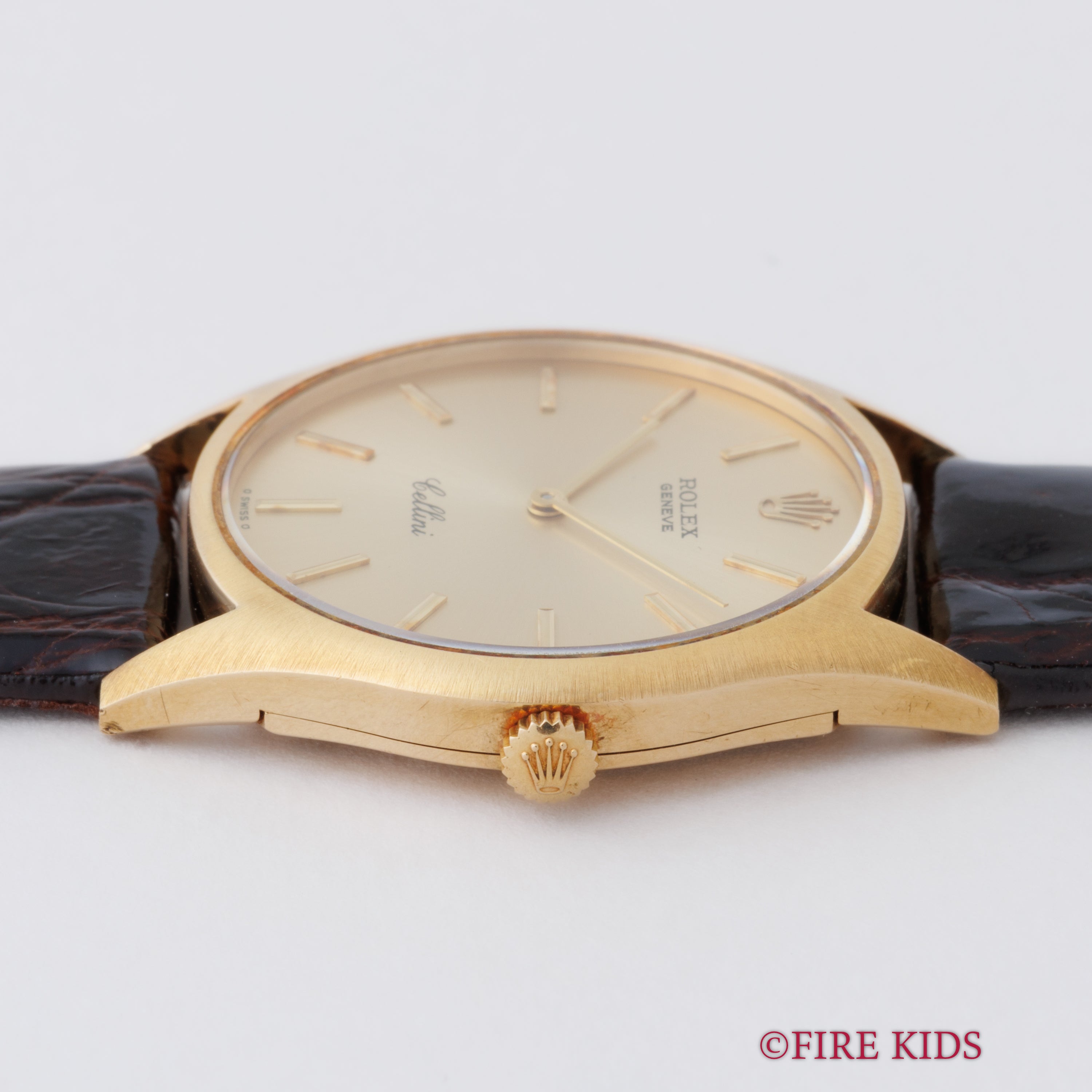 ロレックス チェリーニ 1973年製 18金無垢ケース Ref.3804 手巻 Cal.1600 箱ギャラ