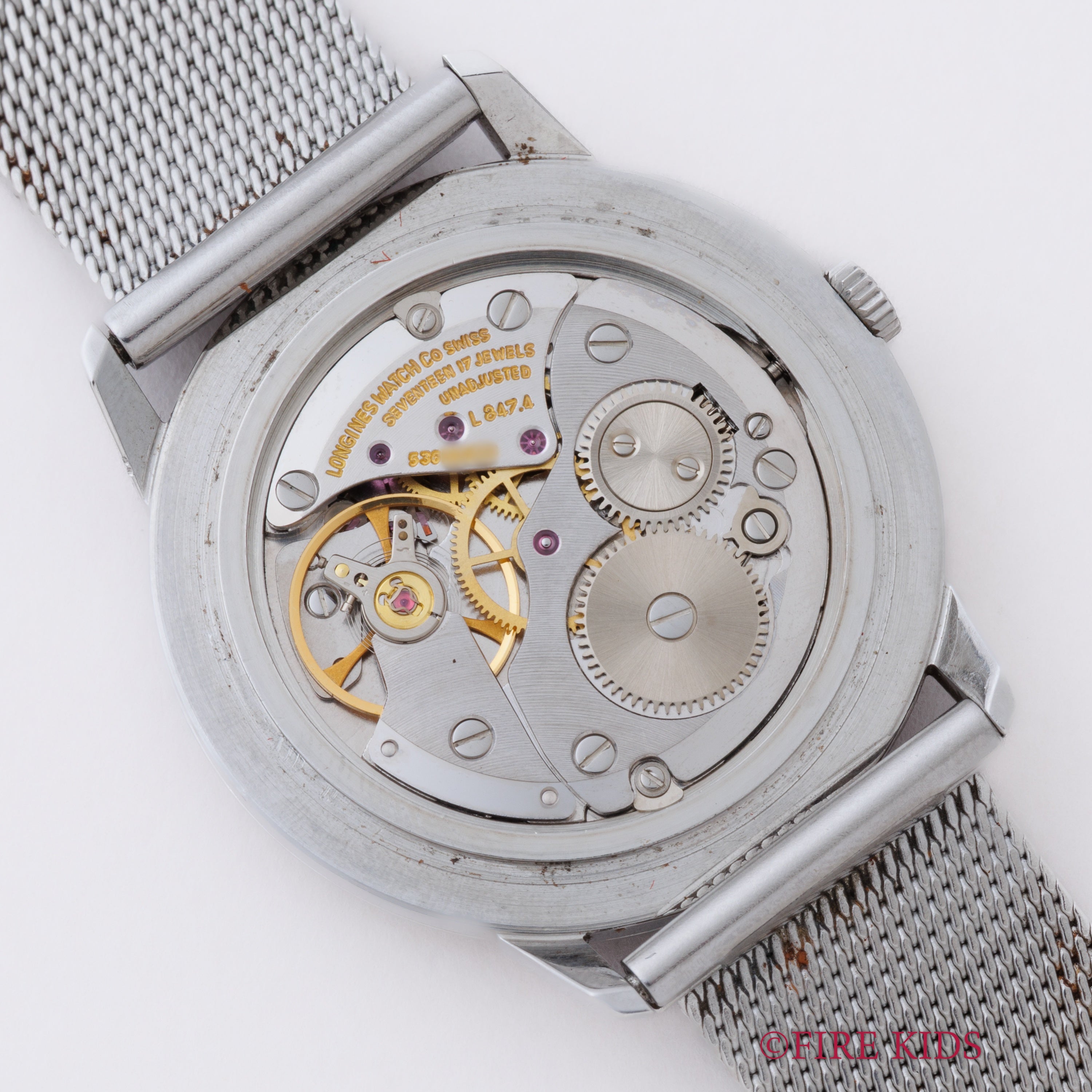 ロンジン ラウンド シルバーローマンダイヤル 手巻き 2針 1969年製 Cal.L.847.4