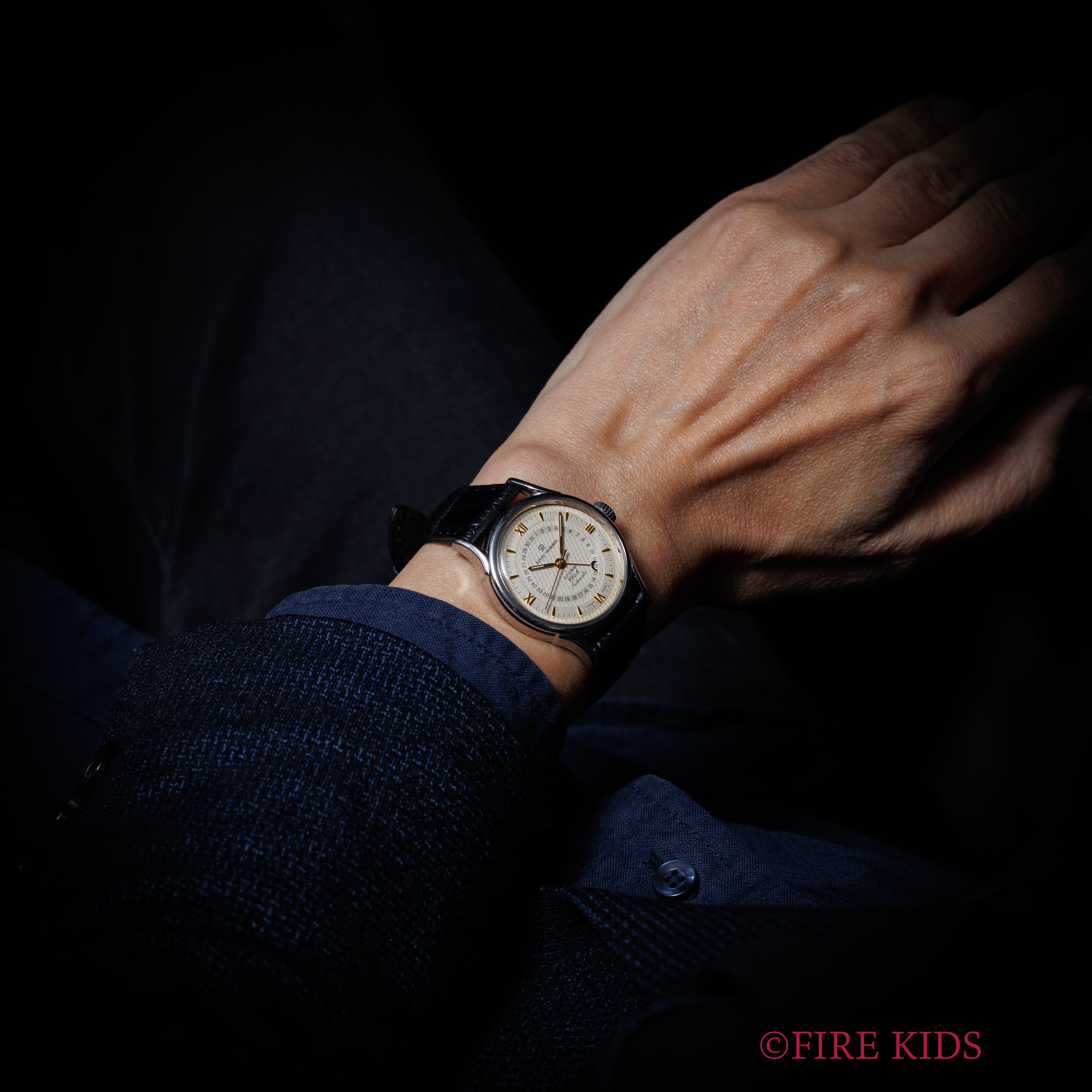 レヴュートーメン 1990年代製 クリケット ポインターデイト 自動巻き