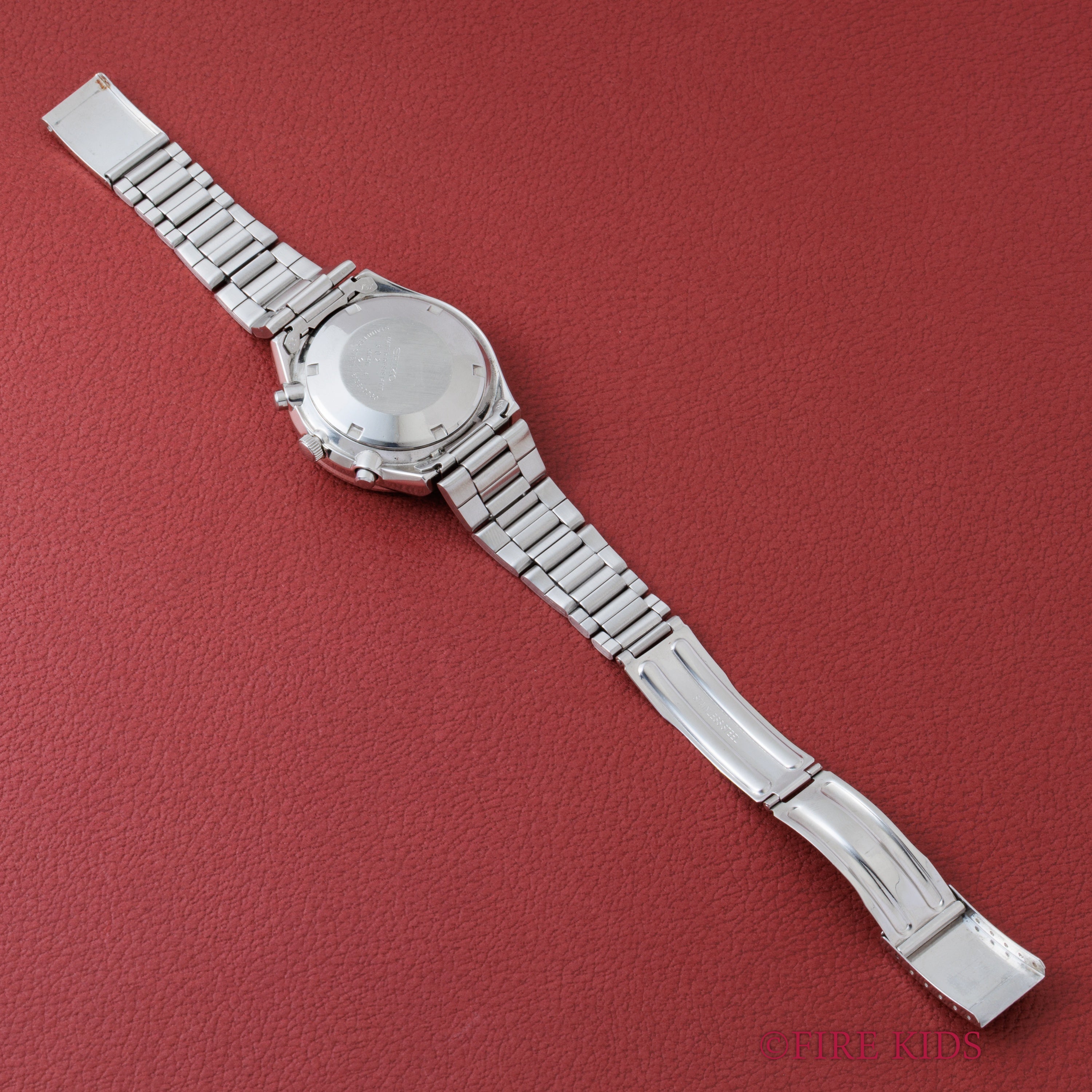 セイコー 角目 自動巻クロノグラフ 1976年製 Ref.6138-0030 ブルーダイヤル 純正ブレス付き