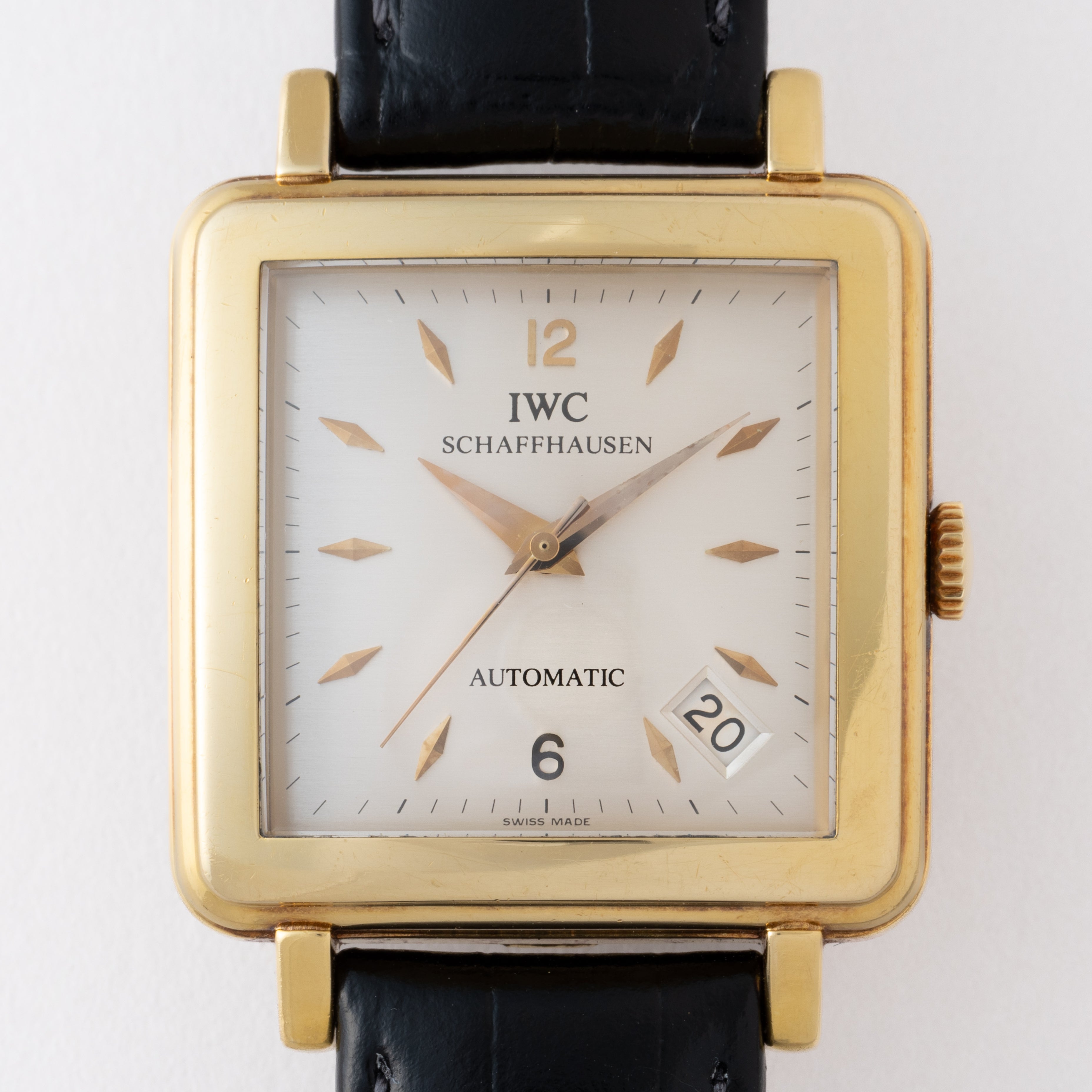 IWC Cioccolatone 18金無垢 1991年製 スクエアケース Cal.8541B Ref.1876 純正尾錠付き