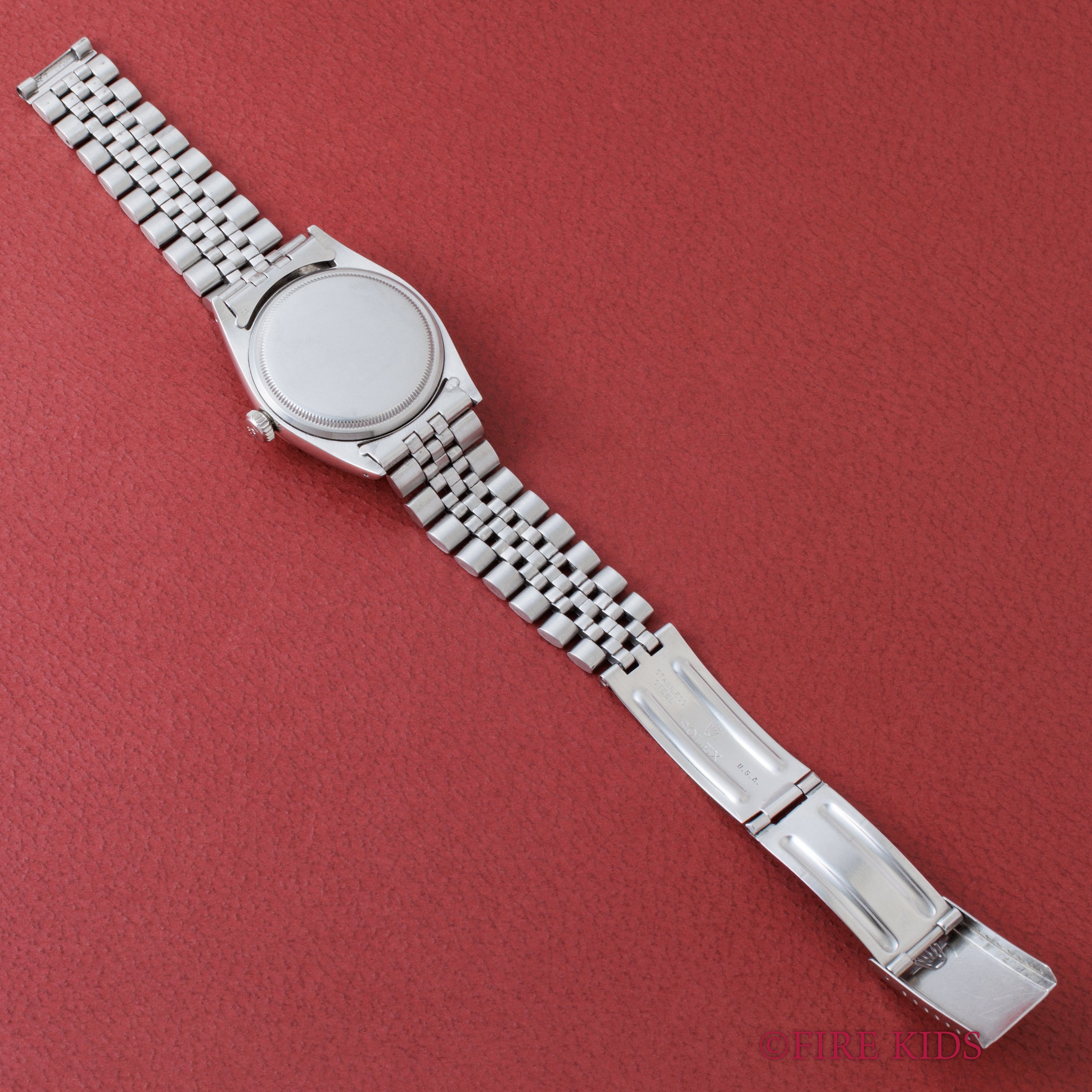 ロレックス デイトジャスト 1957年製 Ref.6605 シルバーダイヤル ドーフィンハンド USジュビリーブレス