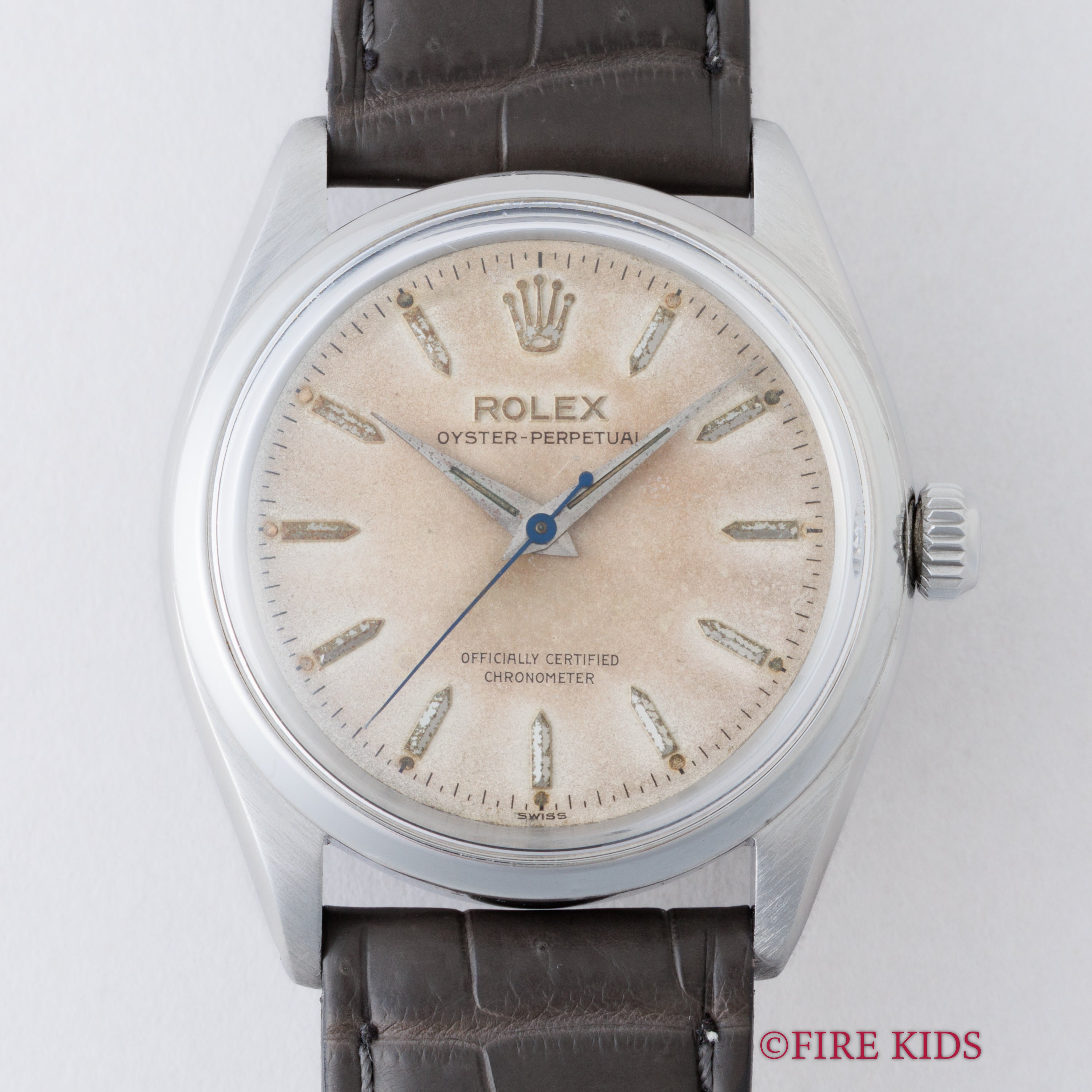 ロレックス オイスターパーペチュアル 1956年製 Ref.6564 自動巻き Cal.1030 パティーナダイヤル