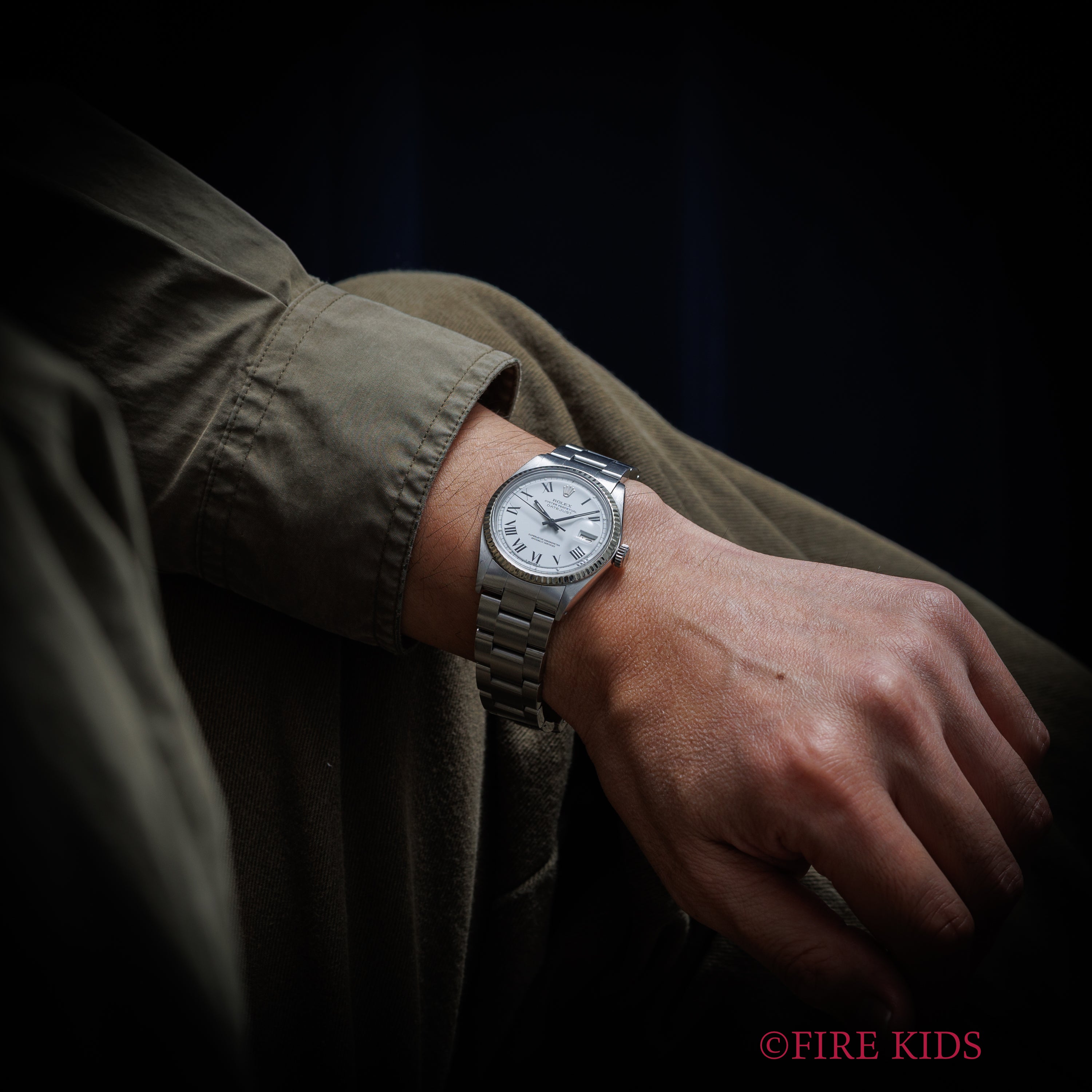 ロレックス デイトジャスト バックリーダイヤル 1971年製 Ref.1601 自動巻き 純正オイスターブレス