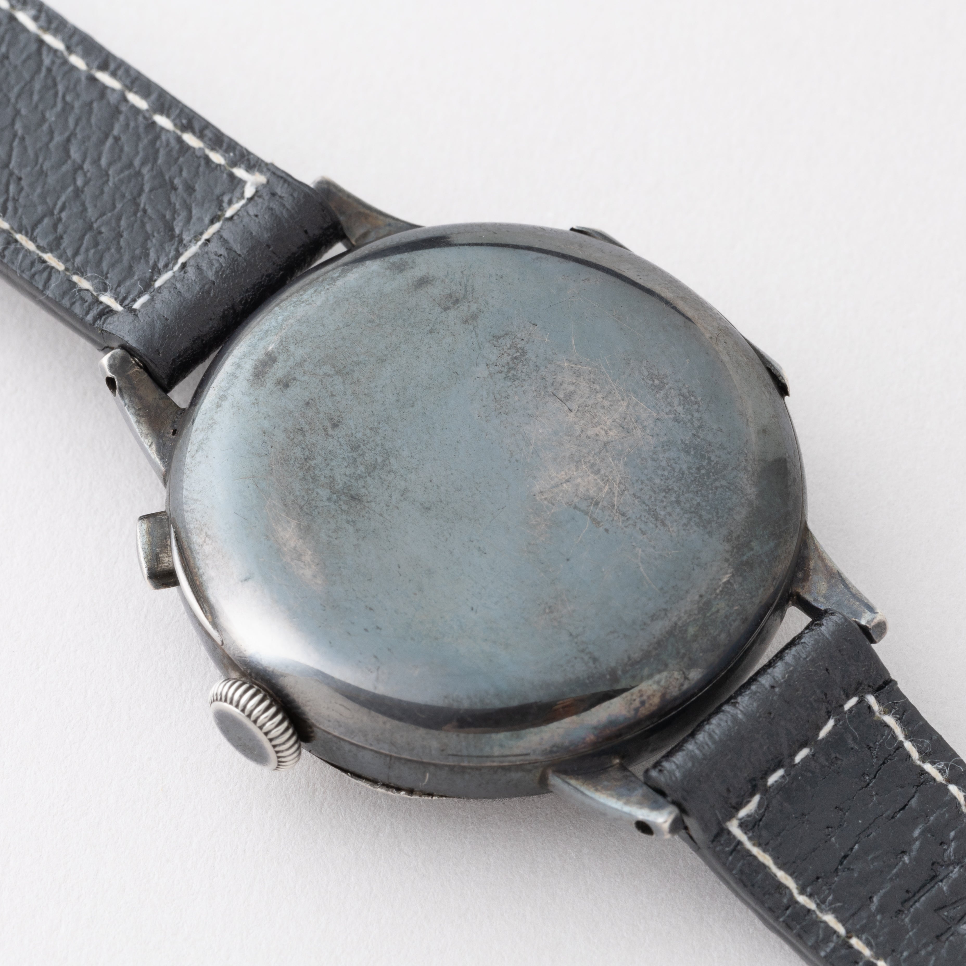 ギャレット ポーセリン銀無垢クロノグラフ ミネルバ13-20CH 1930年代