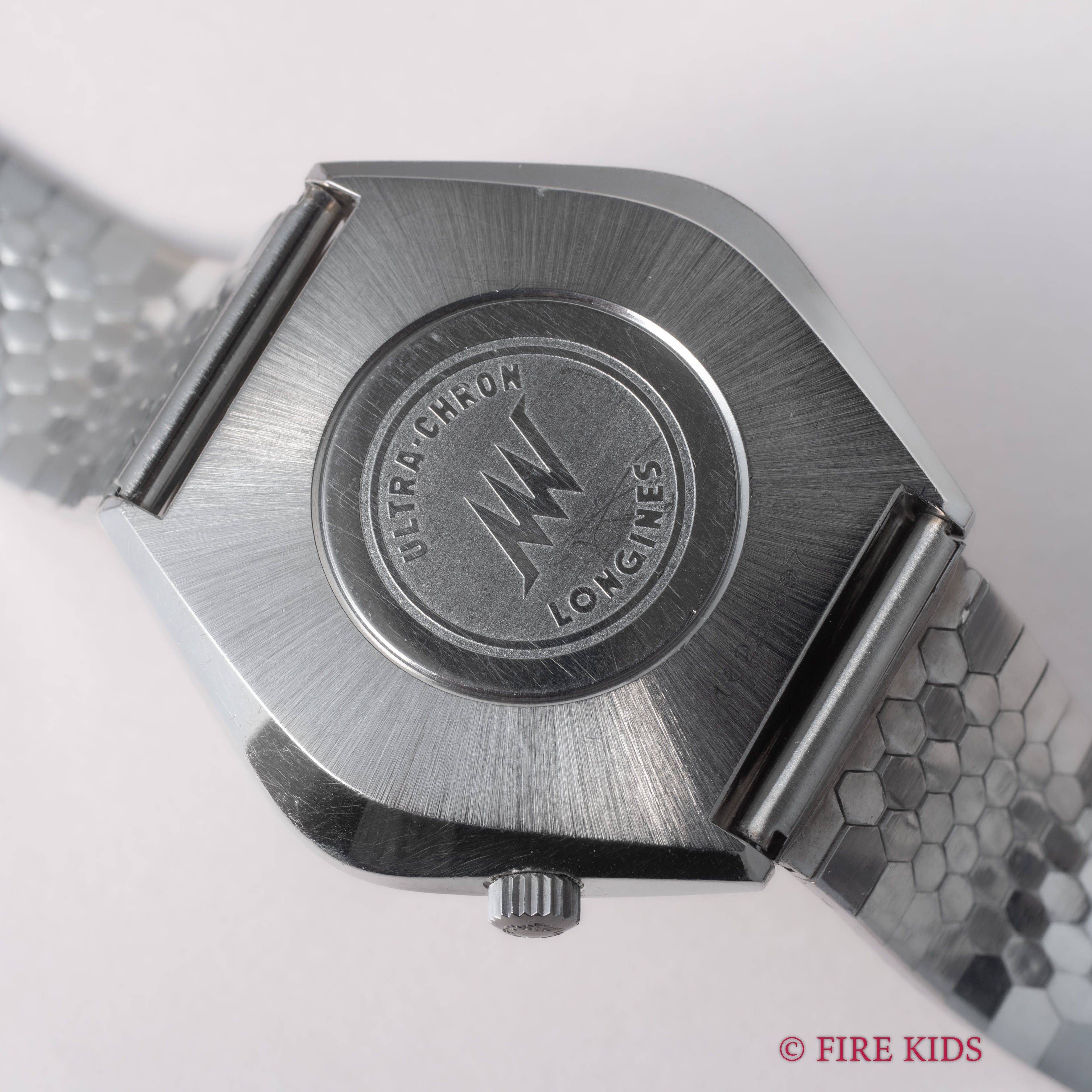 ロンジン ウルトラクロン ブルーダイヤル 1970年代製 ハイビート自動巻 社外ブレス