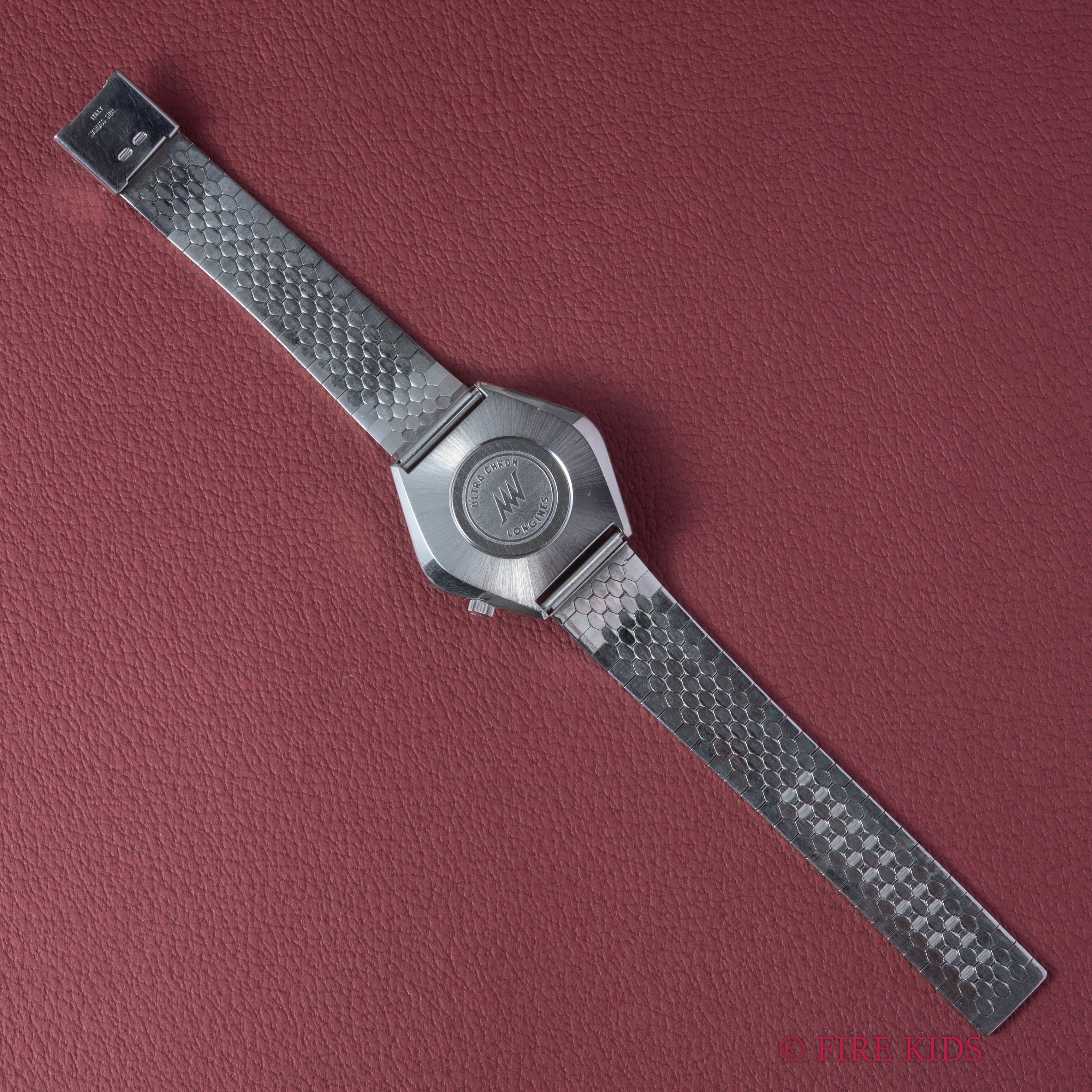 ロンジン ウルトラクロン ブルーダイヤル 1970年代製 ハイビート自動巻 社外ブレス