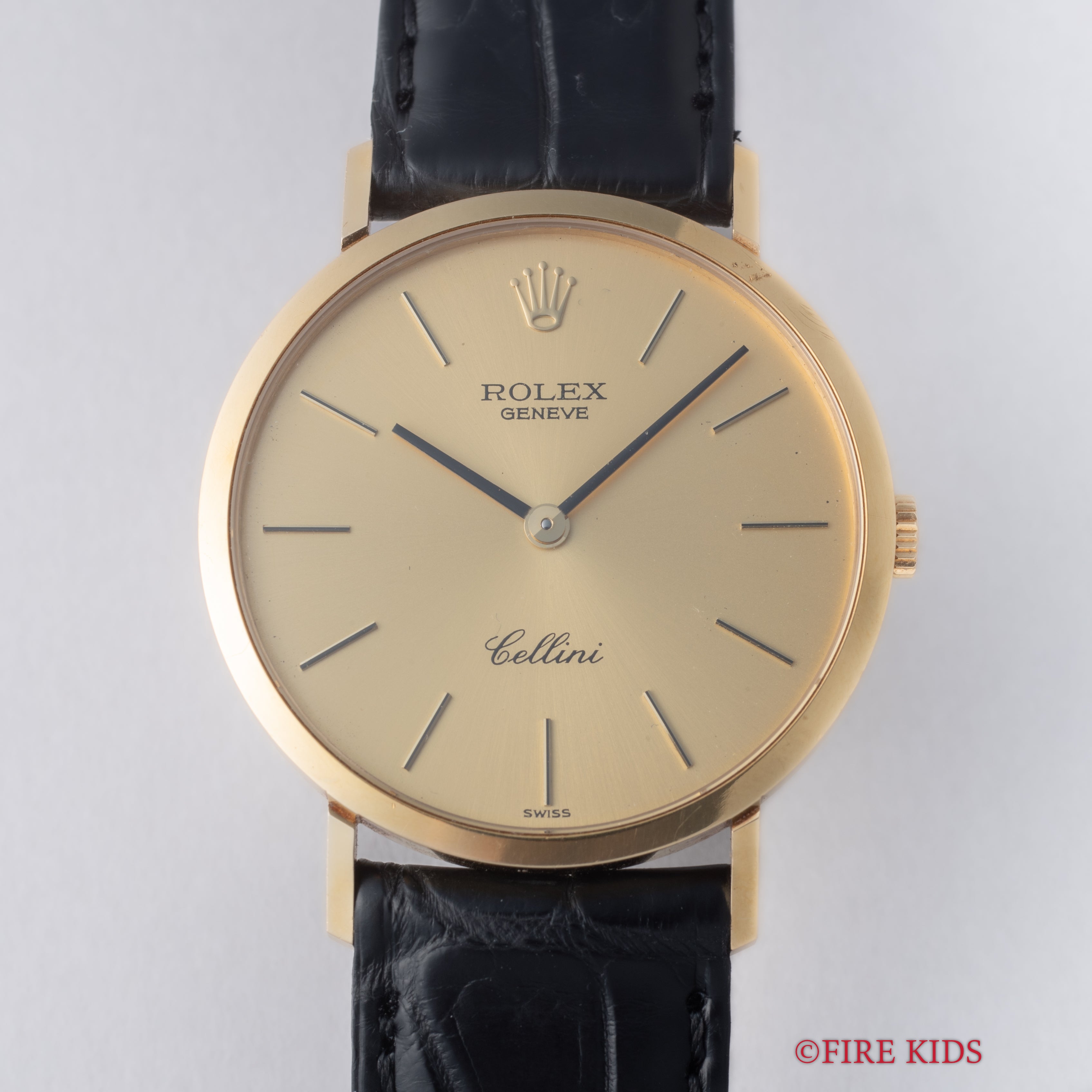 ロレックス チェリーニ 1975年製 Ref.4112 18金無垢ラウンドケース