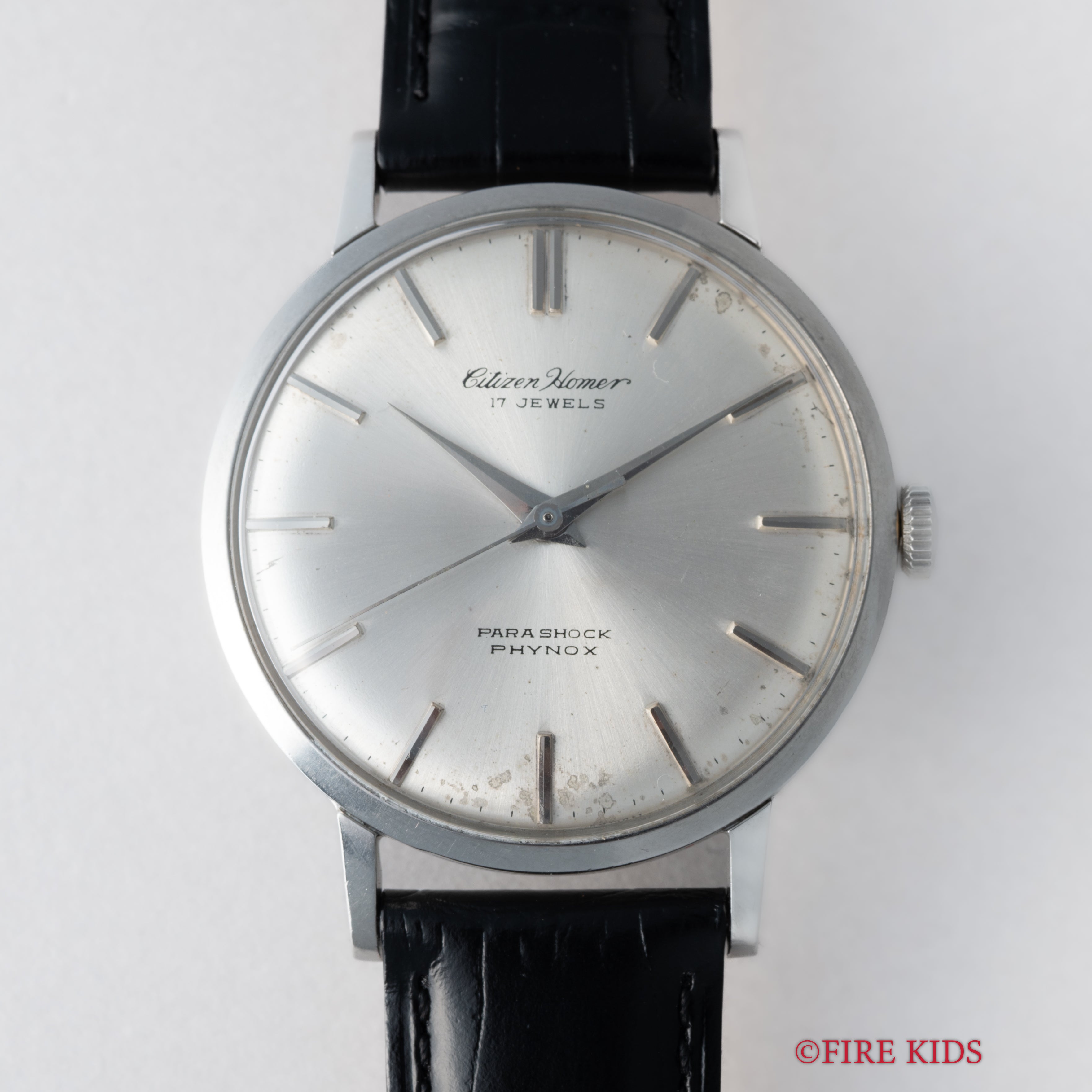 シチズン ホーマー 1962年製 17石手巻き式 シルバーダイヤル