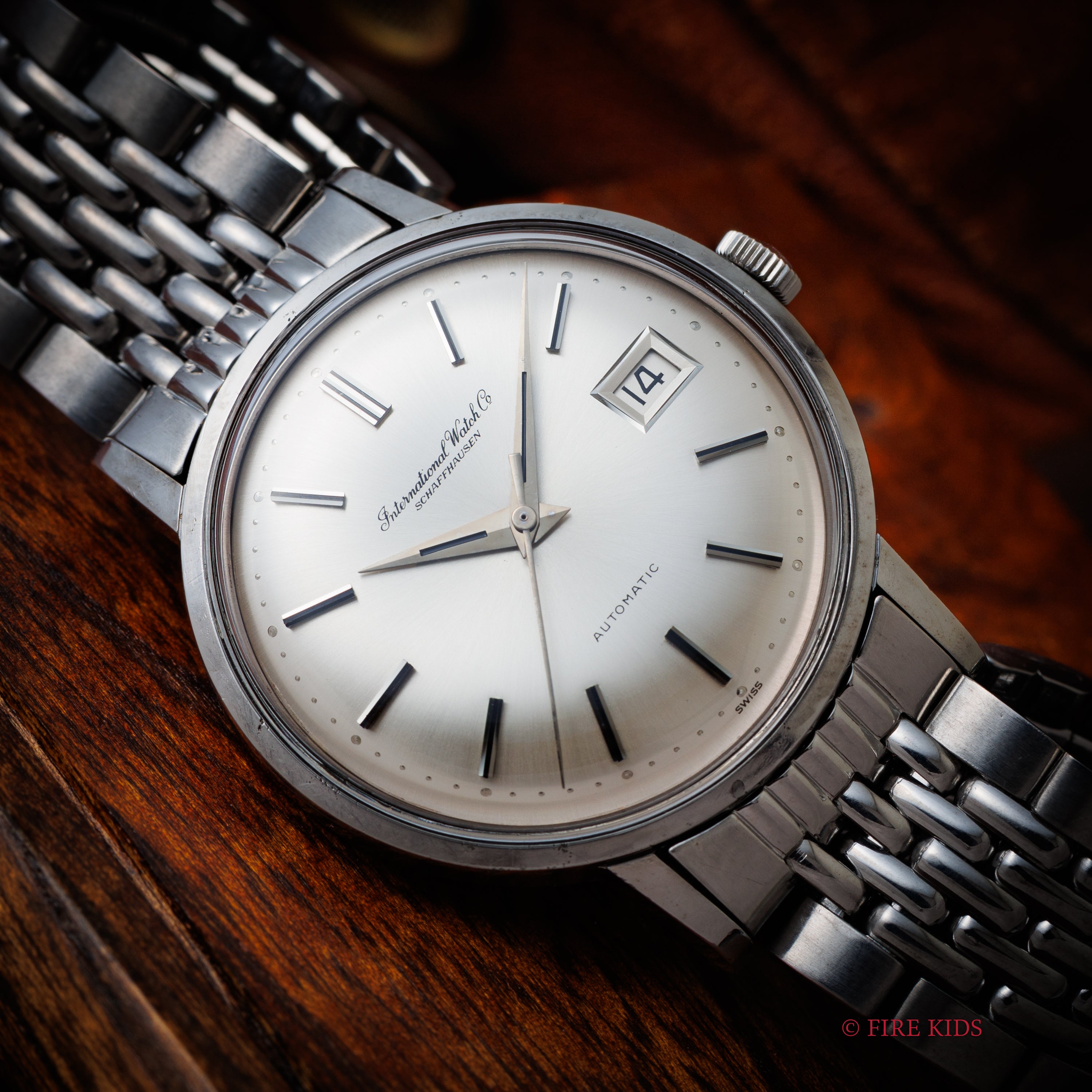 IWC ラウンド オートマチック 1966年製 R804A Cal.8541 純正GFブレス ギャラ付き