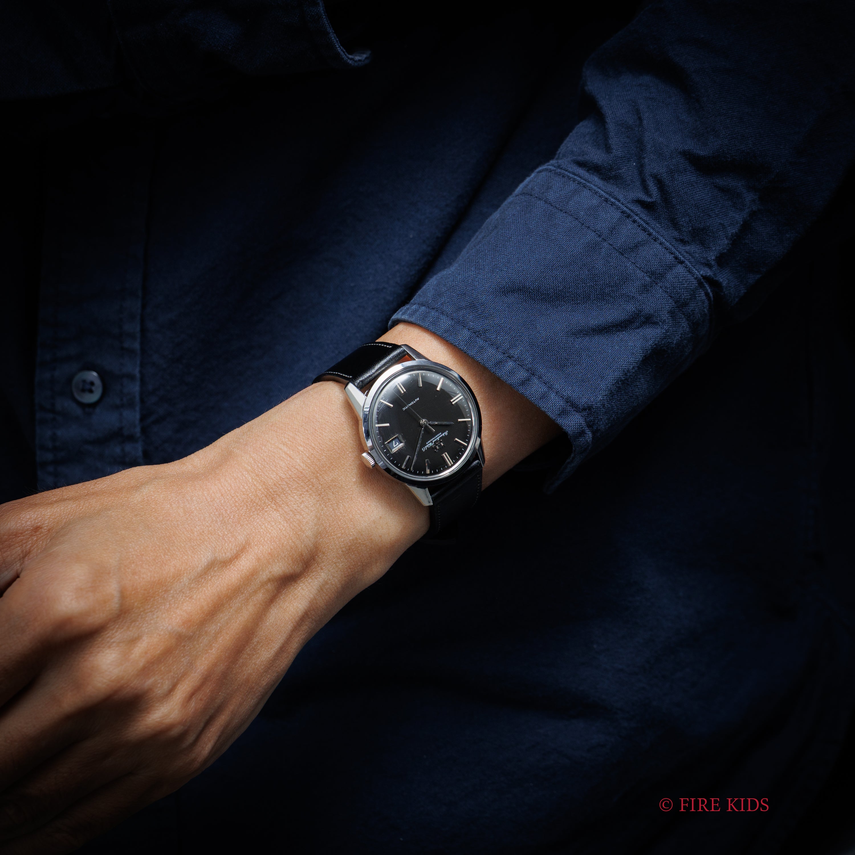 IWC ラウンドケース オートマチック 1970年製 Ref.R810AD ダークグレーダイヤル