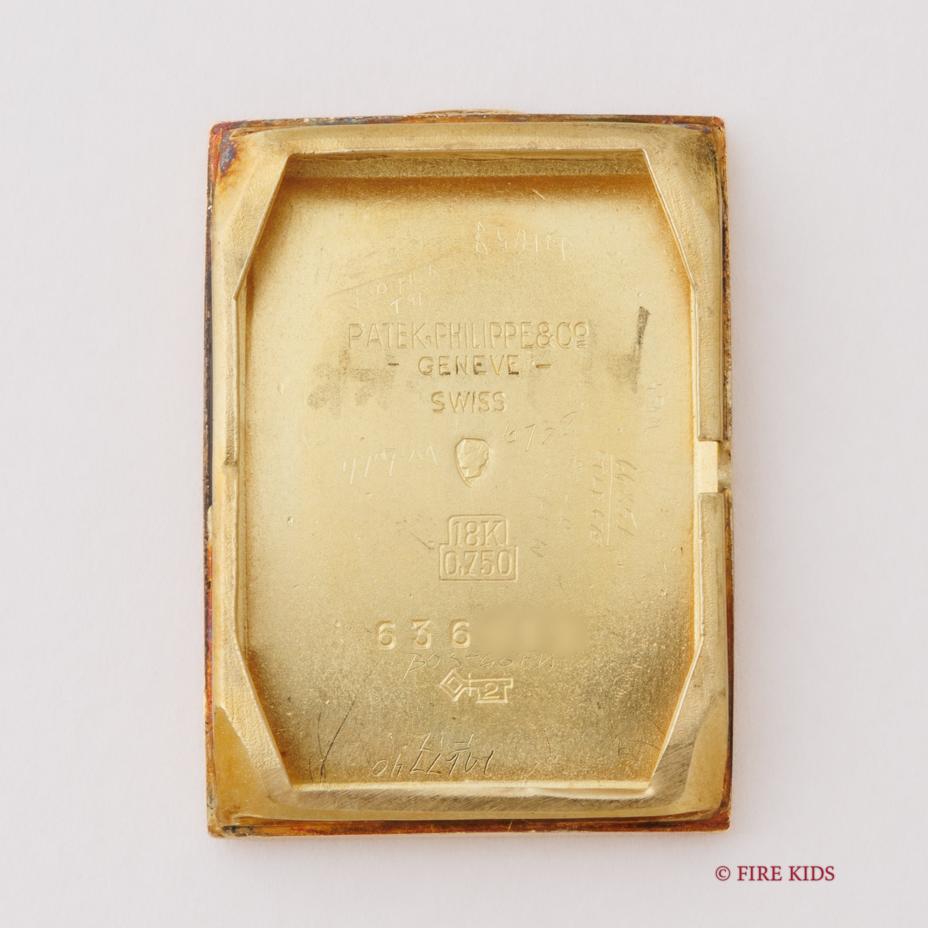 パテック・フィリップ レクタンギュラーケース 1944年製 Ref.1560 Cal.9‐90 手巻 18金無垢RG アーカイブ付き