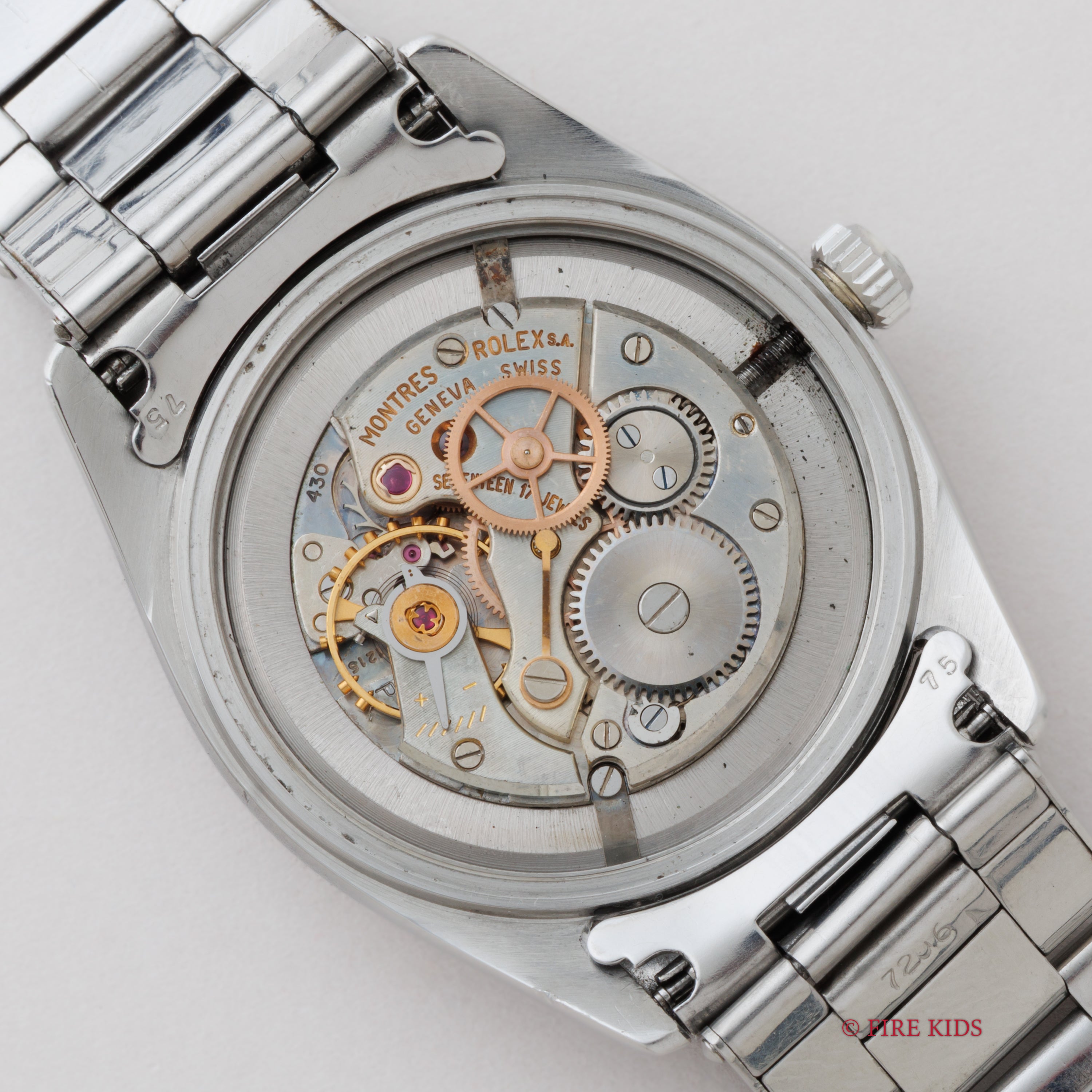 ロレックス 36mmビッグオイスター 1964年製 Ref.6425 手巻 20㎜リベットブレス