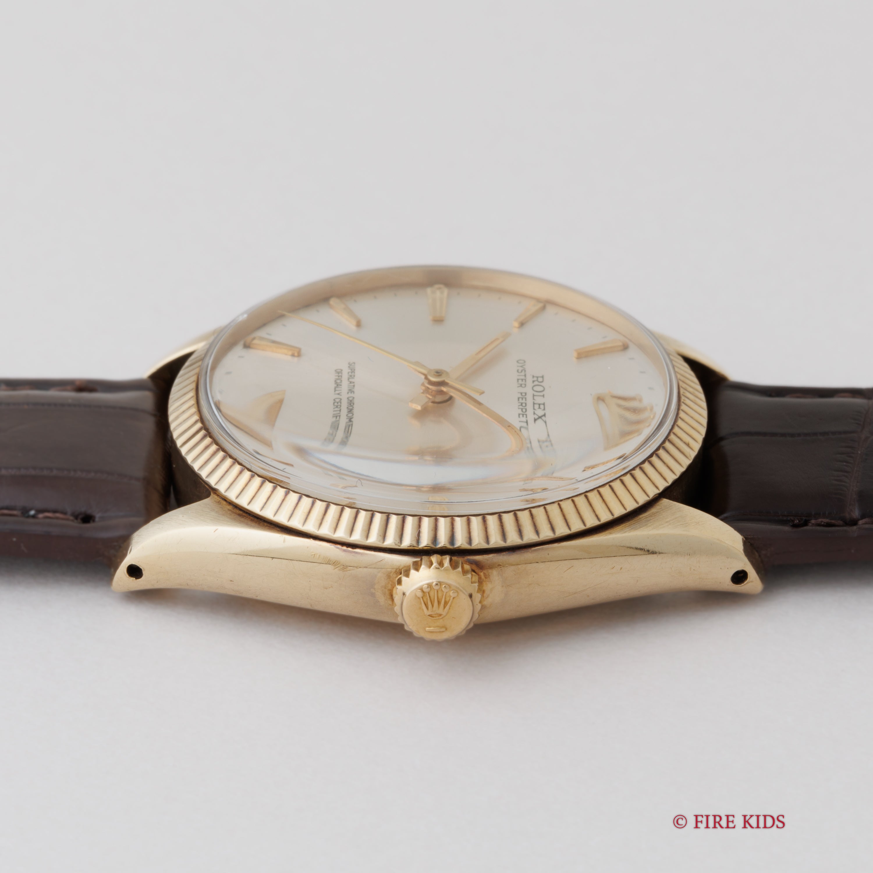 ロレックス 14金無垢オイスターパーペチュアル 1963年製 シルバーダイヤル Ref.1005