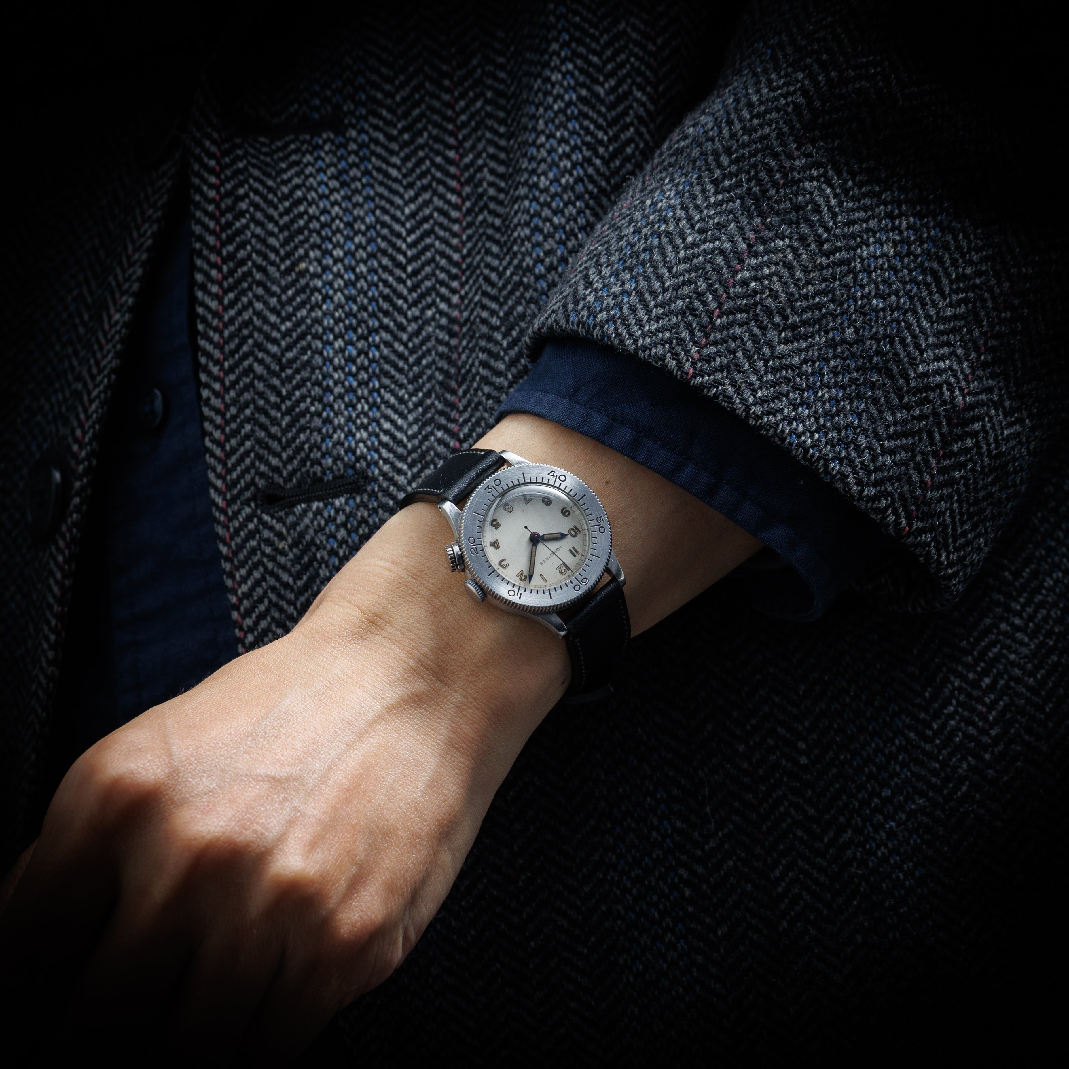 ロンジン ウィームス 1940年代前半製 手巻き Cal.12L パイロットウオッチ