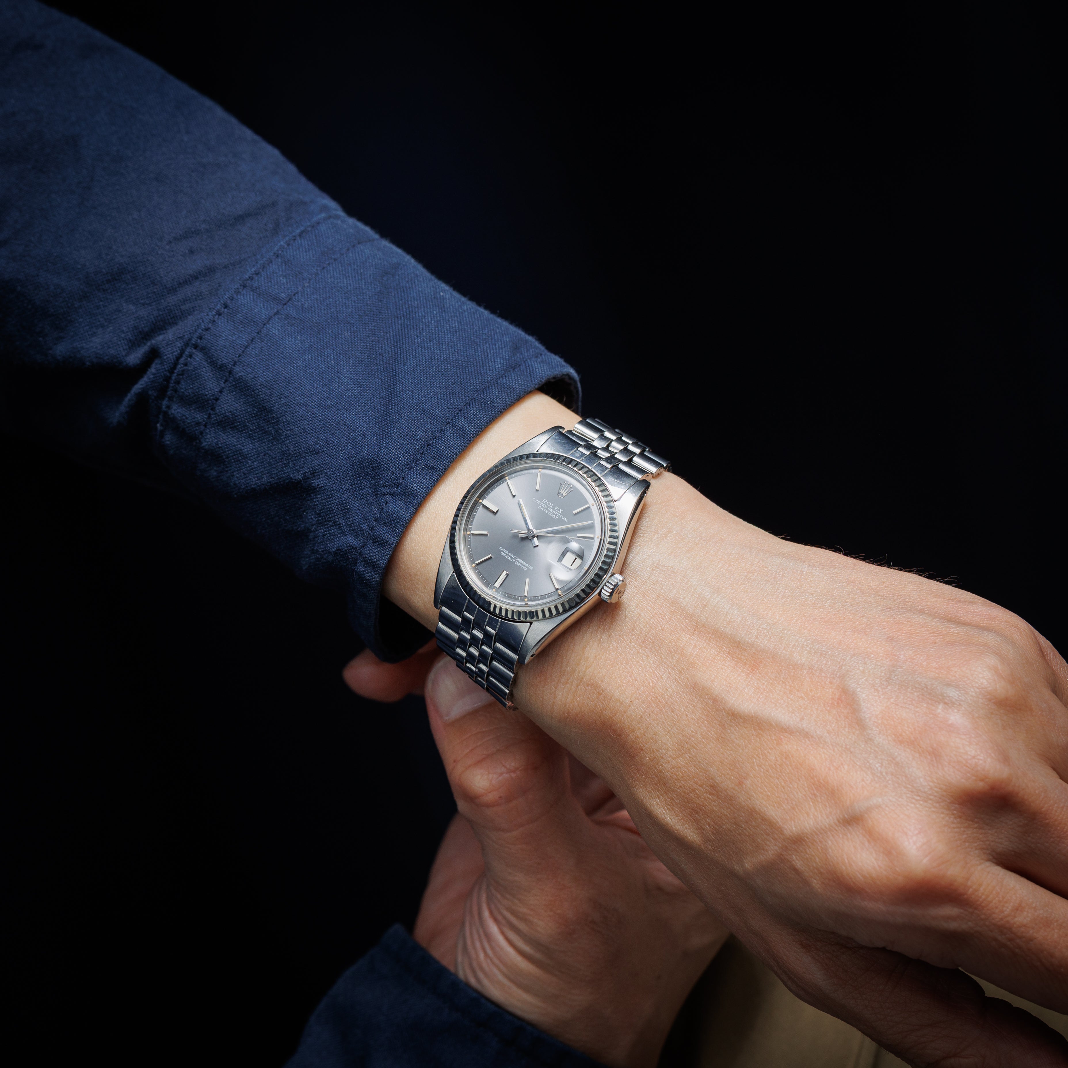 ロレックス デイトジャスト グレーダイヤル 1972年製 自動巻き Ref.1601